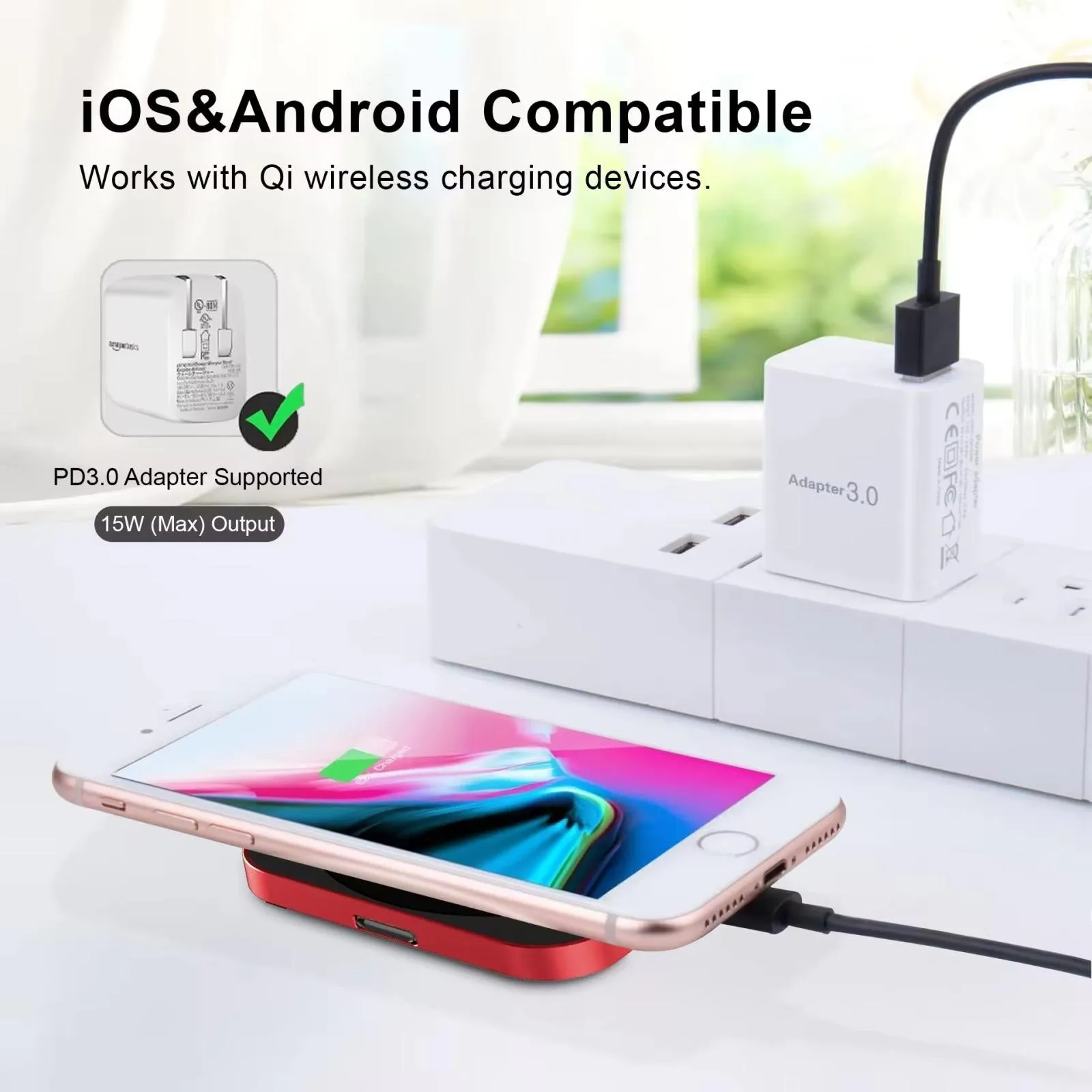 15W 3 In 1 Magnetic Wireless Charger For Smart Devices