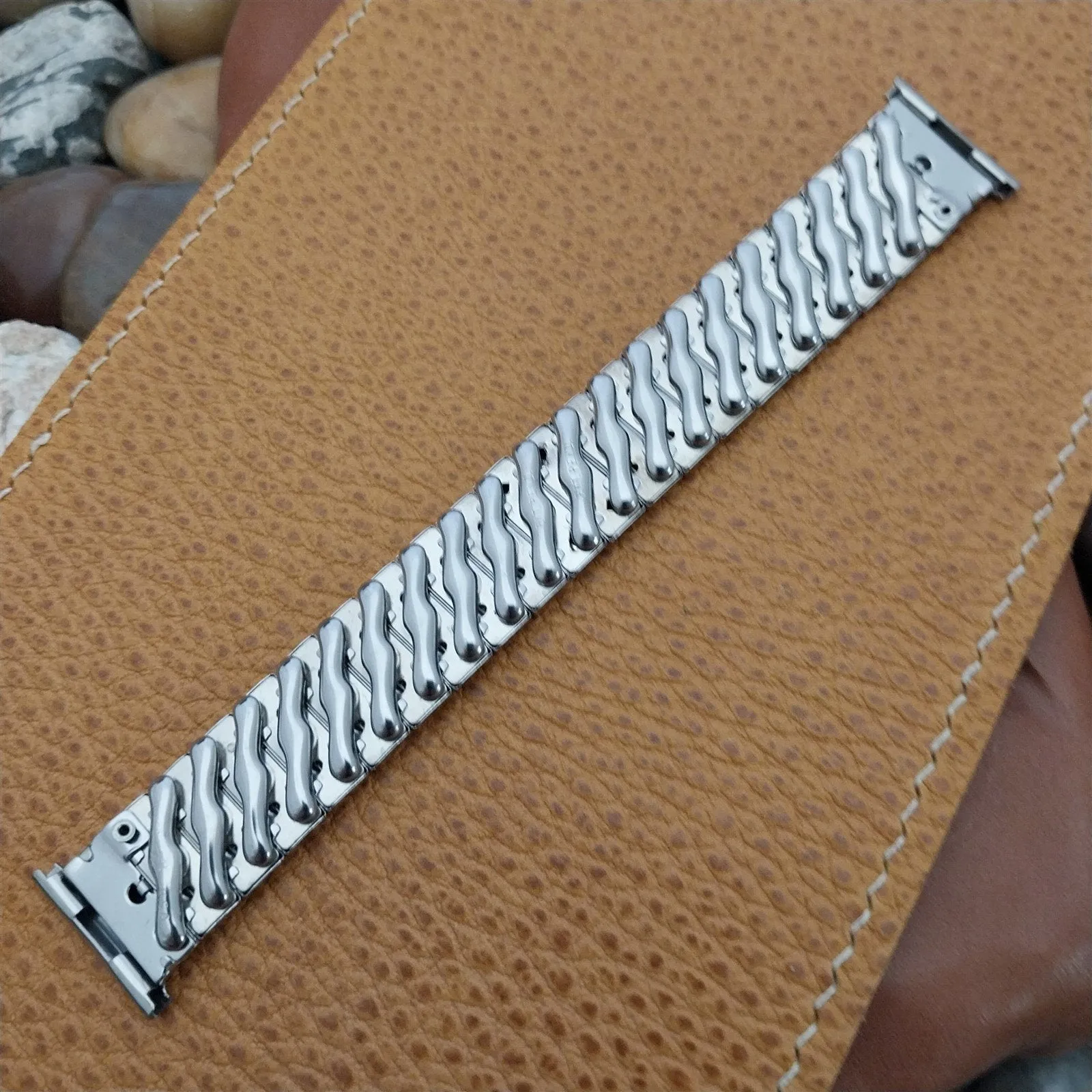 16mm 18mm 19mm Short Stainless Steel Expansion Foster 1950s Vintage Watch Band