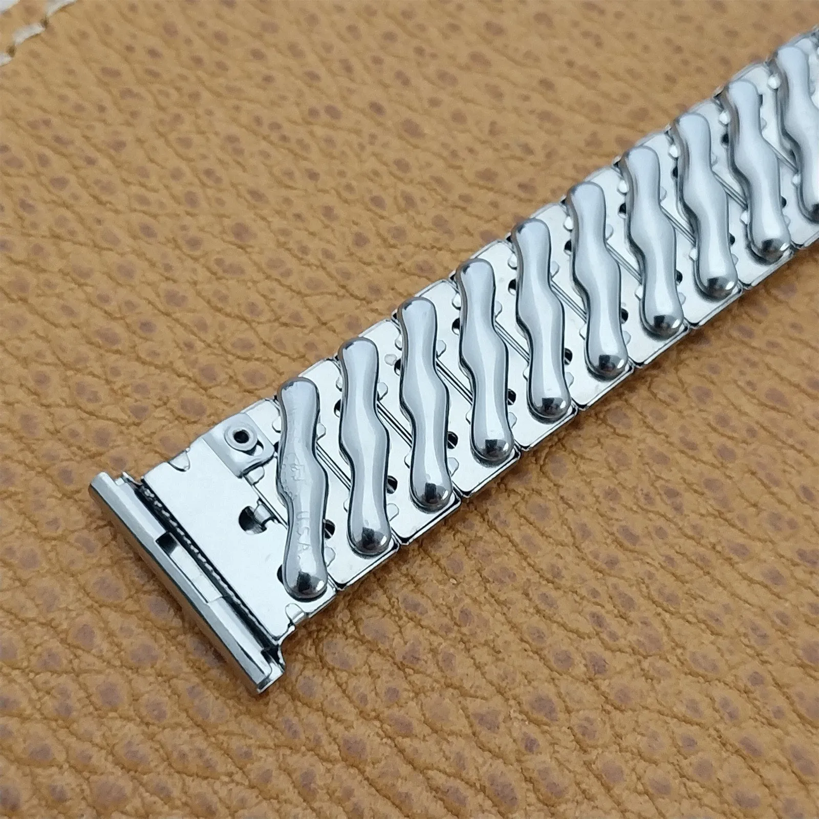 16mm 18mm 19mm Short Stainless Steel Expansion Foster 1950s Vintage Watch Band