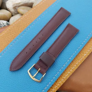 17.2mm Hadley Roma Single-Keeper Calfskin Leather nos 1970s Vintage Watch Band