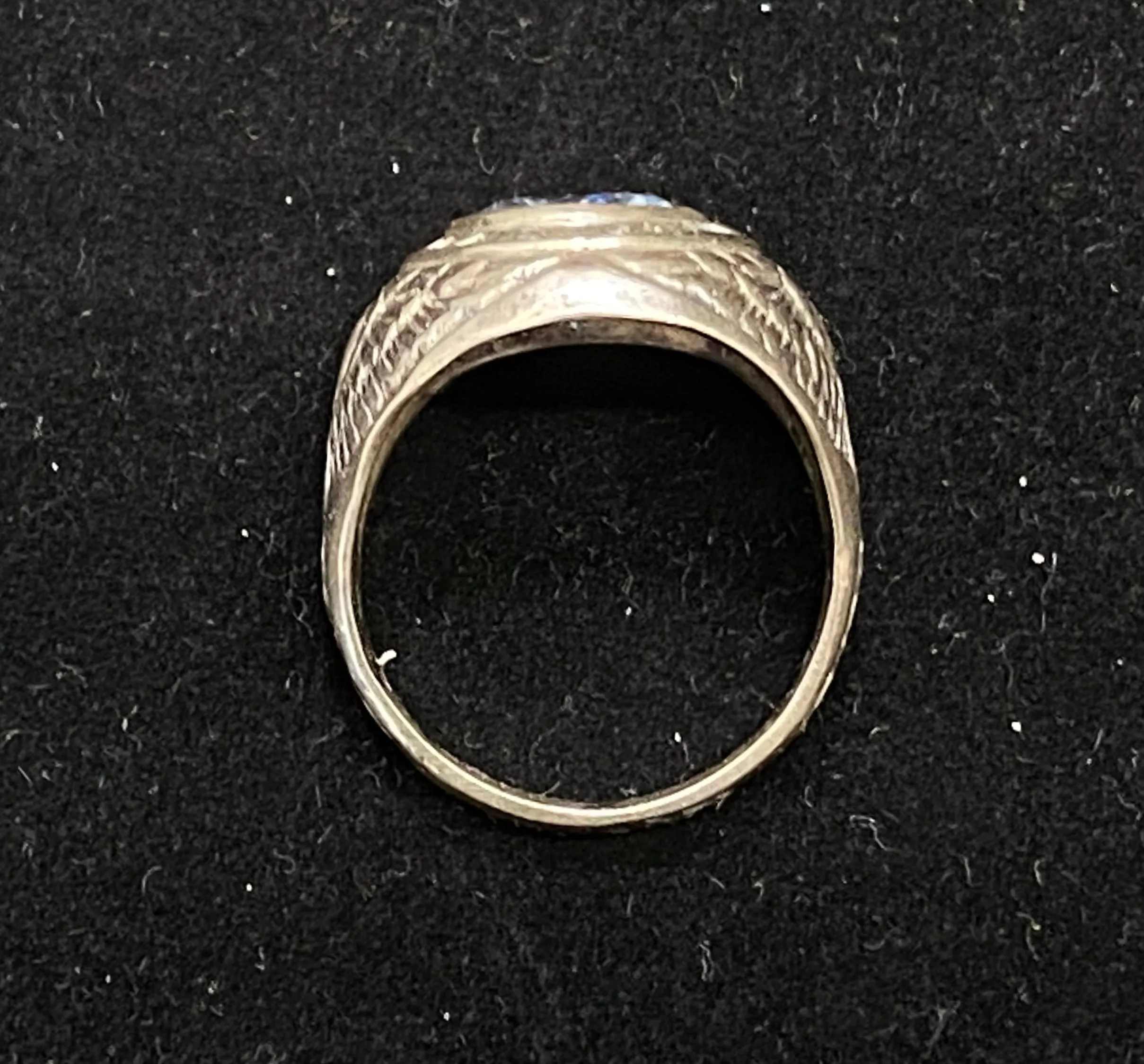 1920’s Vintage United States Navy Class Ring with Aquamarine-like Stone - $6K Appraisal Value w/CoA}