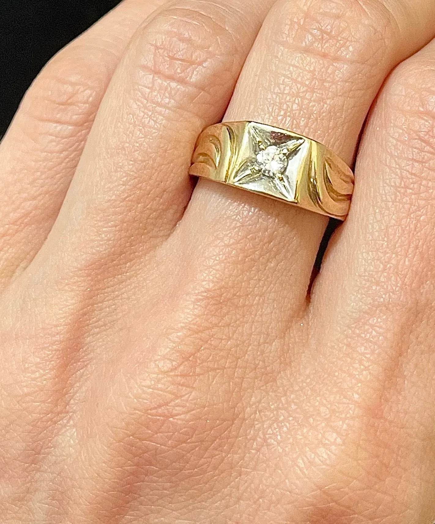 1930s Designer Handmade SYWG Diamond Ring - $4K Appraisal Value w/ CoA!
