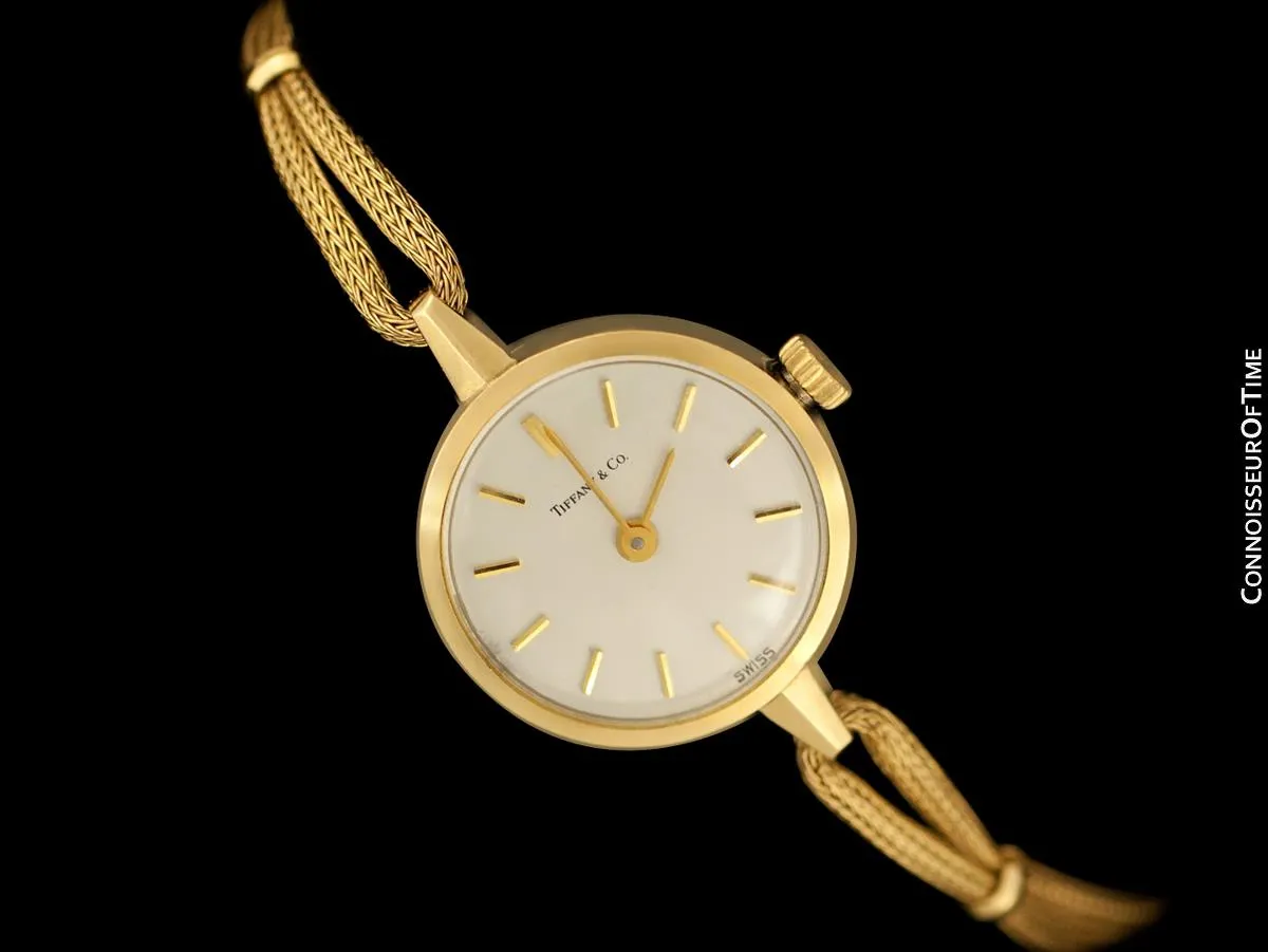 1960's Tiffany & Co. Ladies Vintage Watch with Bracelet - 14K Gold