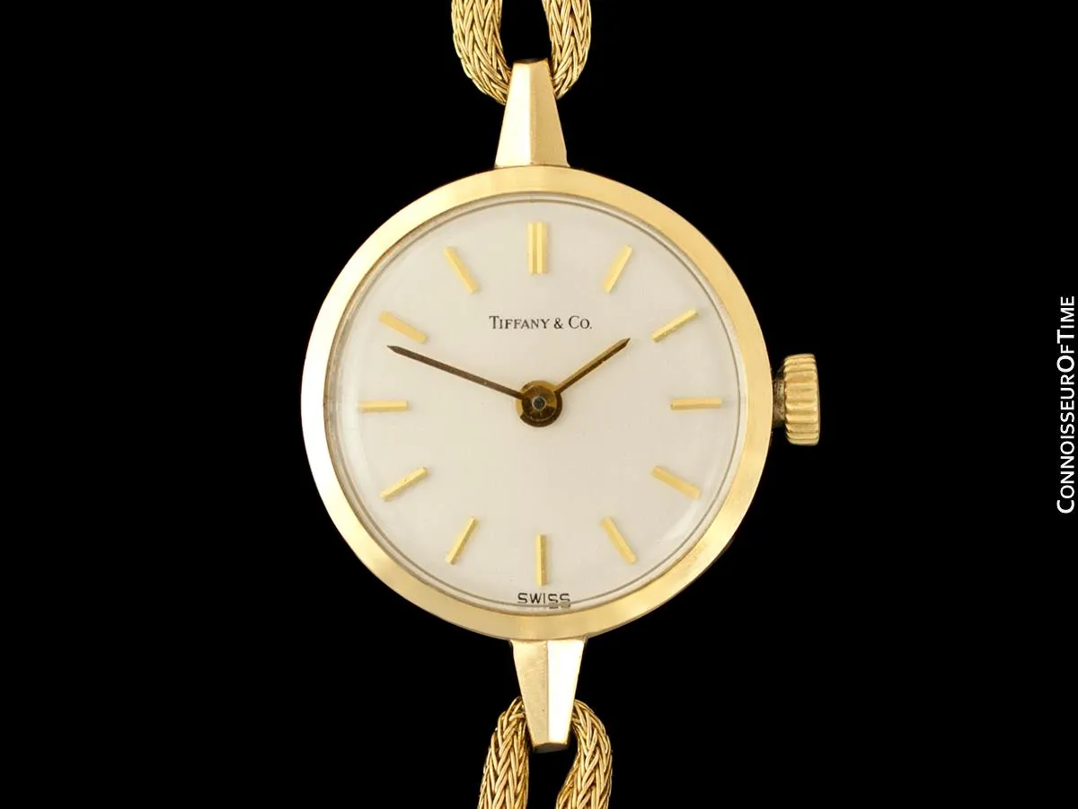 1960's Tiffany & Co. Ladies Vintage Watch with Bracelet - 14K Gold