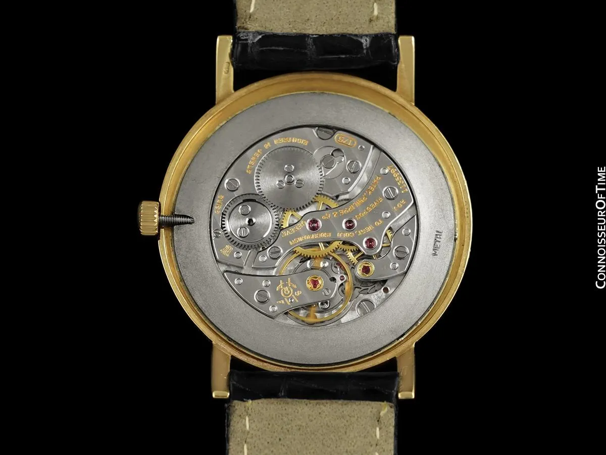 1964 Patek Philippe Vintage Mens Midsize Ultra Thin Watch, Ref. 3512 - 18K Gold