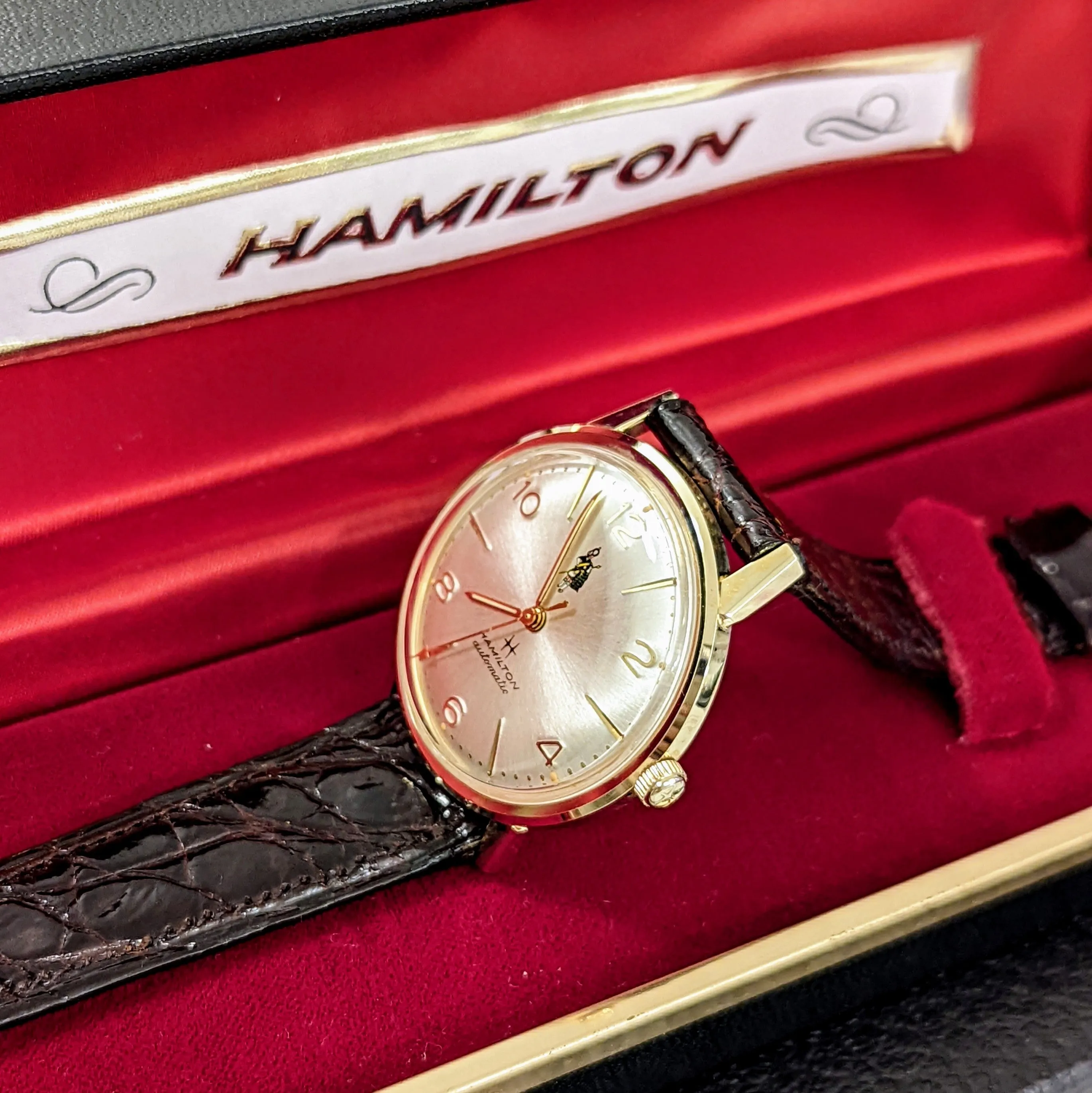 1968 HAMILTON Accumatic -Custom Dial- Watch Cal. 63 Swiss Made - In BOX!