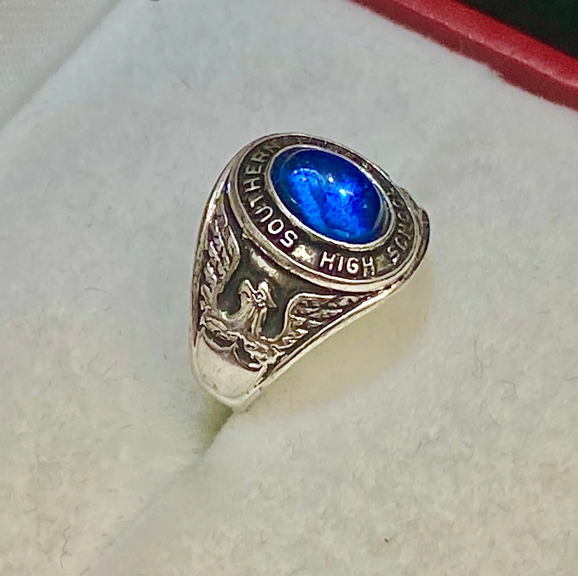 1970’s Southern Pines (Pinecrest) High School Ring in Sterling Silver - $3K Appraisal Value w/CoA}