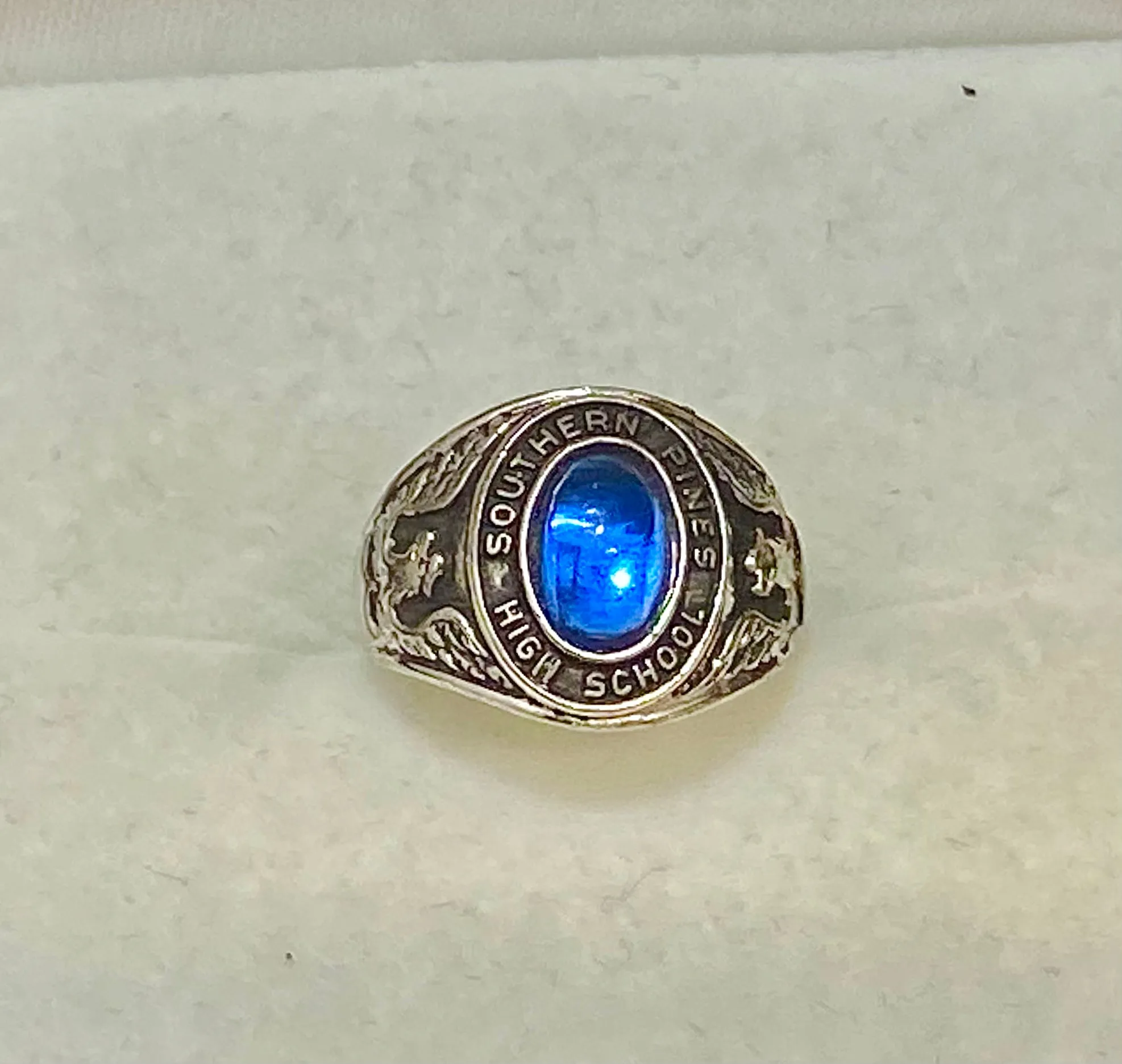 1970’s Southern Pines (Pinecrest) High School Ring in Sterling Silver - $3K Appraisal Value w/CoA}