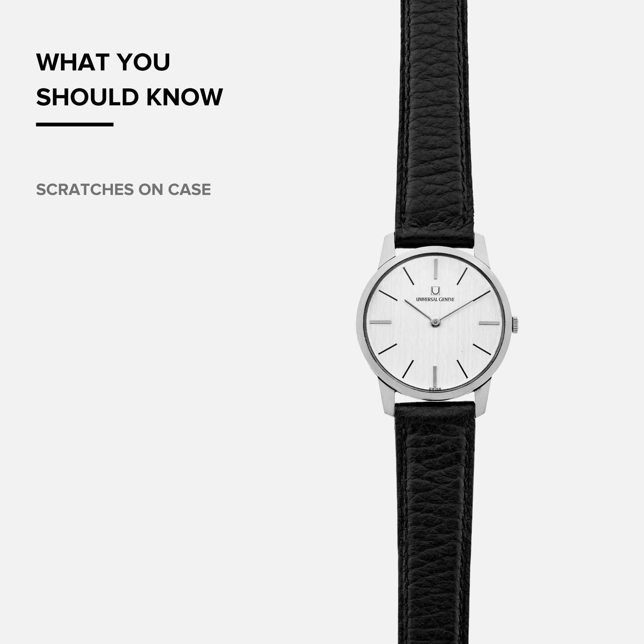 1970s Universal Genève Dress Watch Ref. 842101 In Stainless Steel