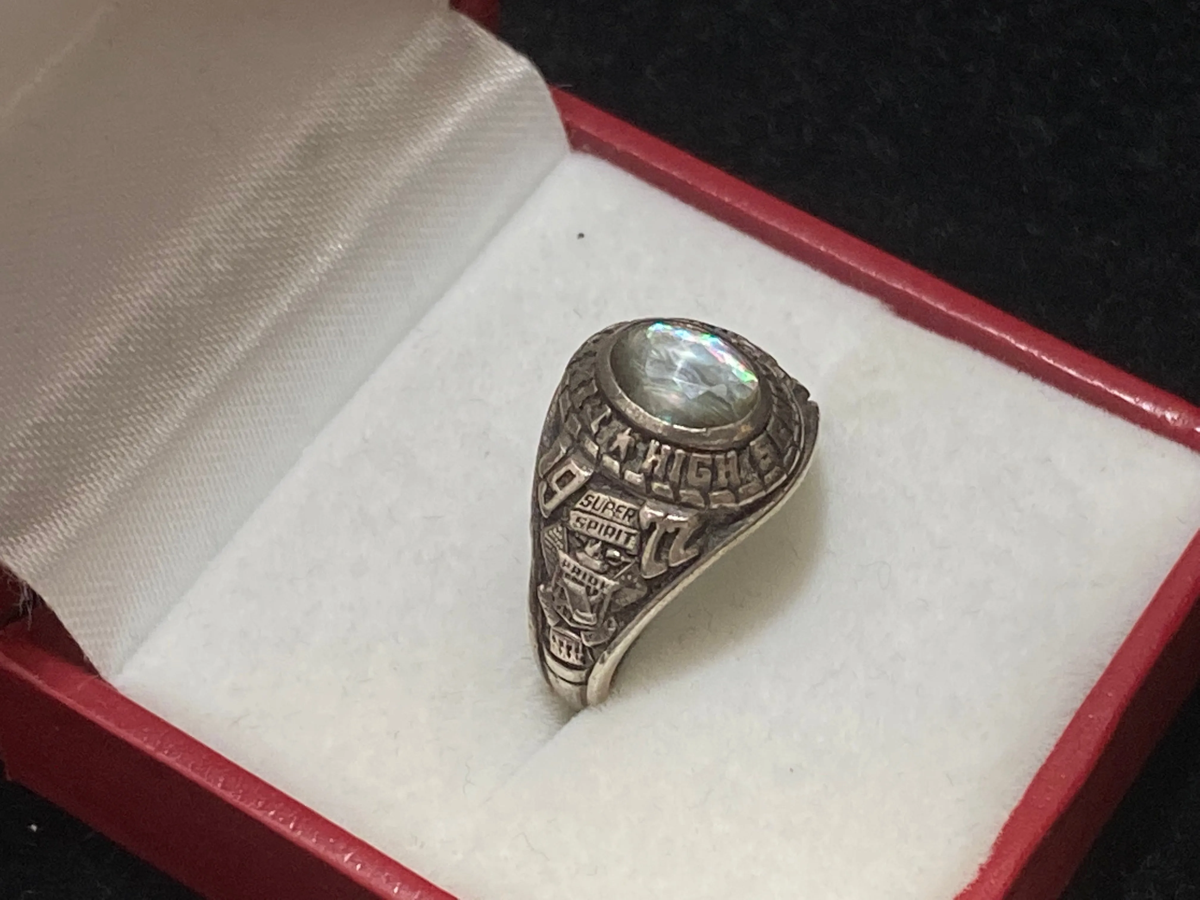 1977 Findlay High School Class Ring in Sterling Silver - $3K Appraisal Value w/CoA}