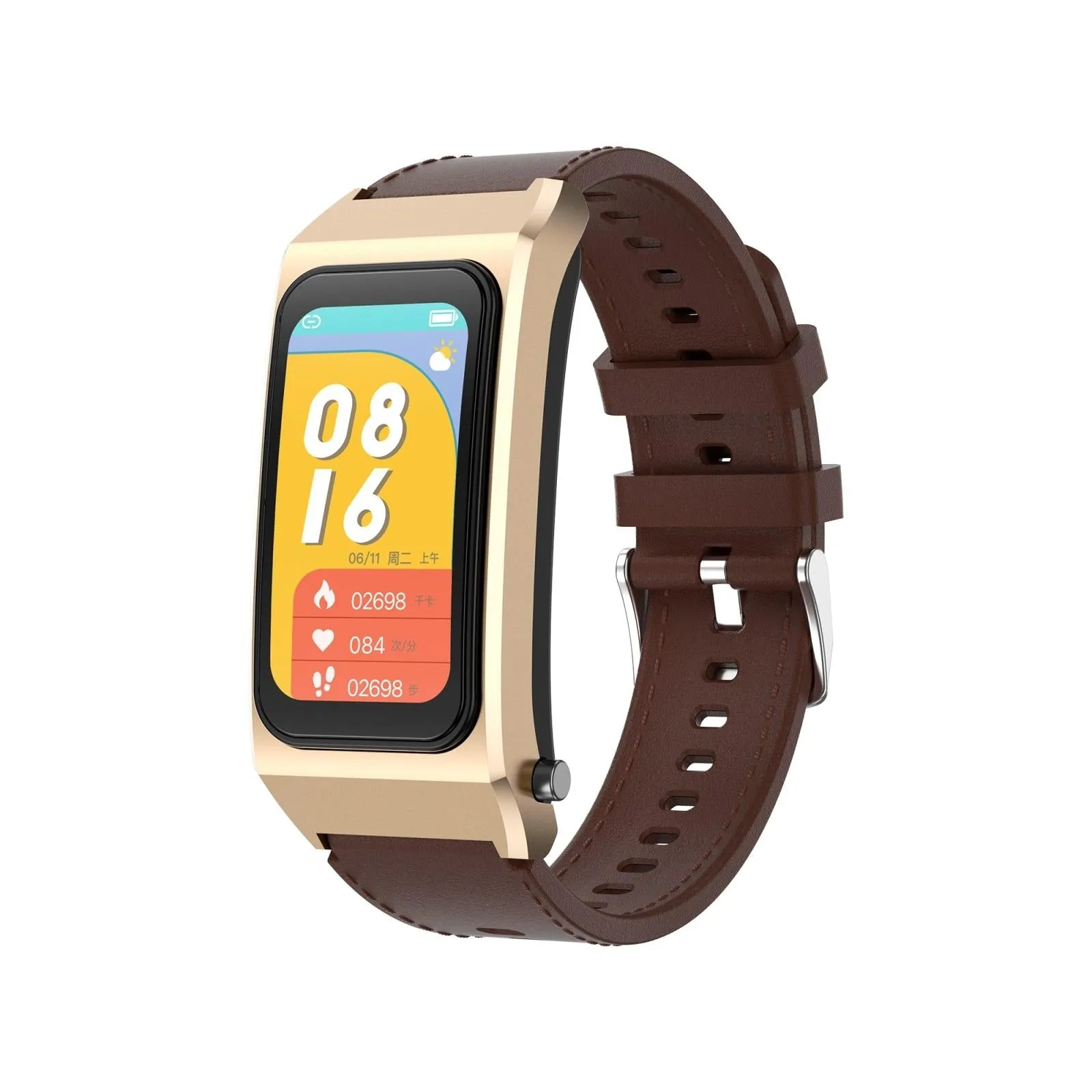 1.98 Inch 2 In 1 Bluetooth Earphone Smart Watch With Ecg & Nfc Support