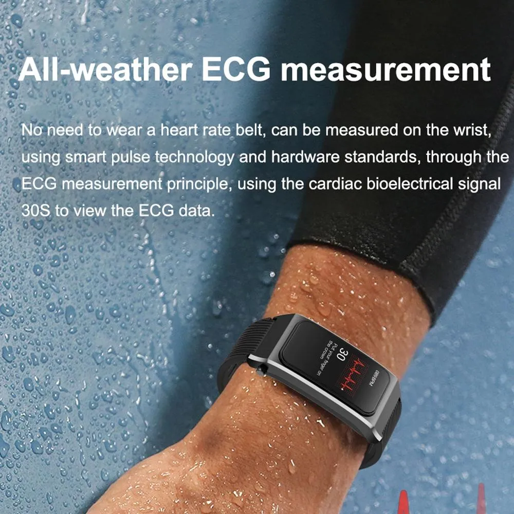 1.98 Inch 2 In 1 Bluetooth Earphone Smart Watch With Ecg & Nfc Support