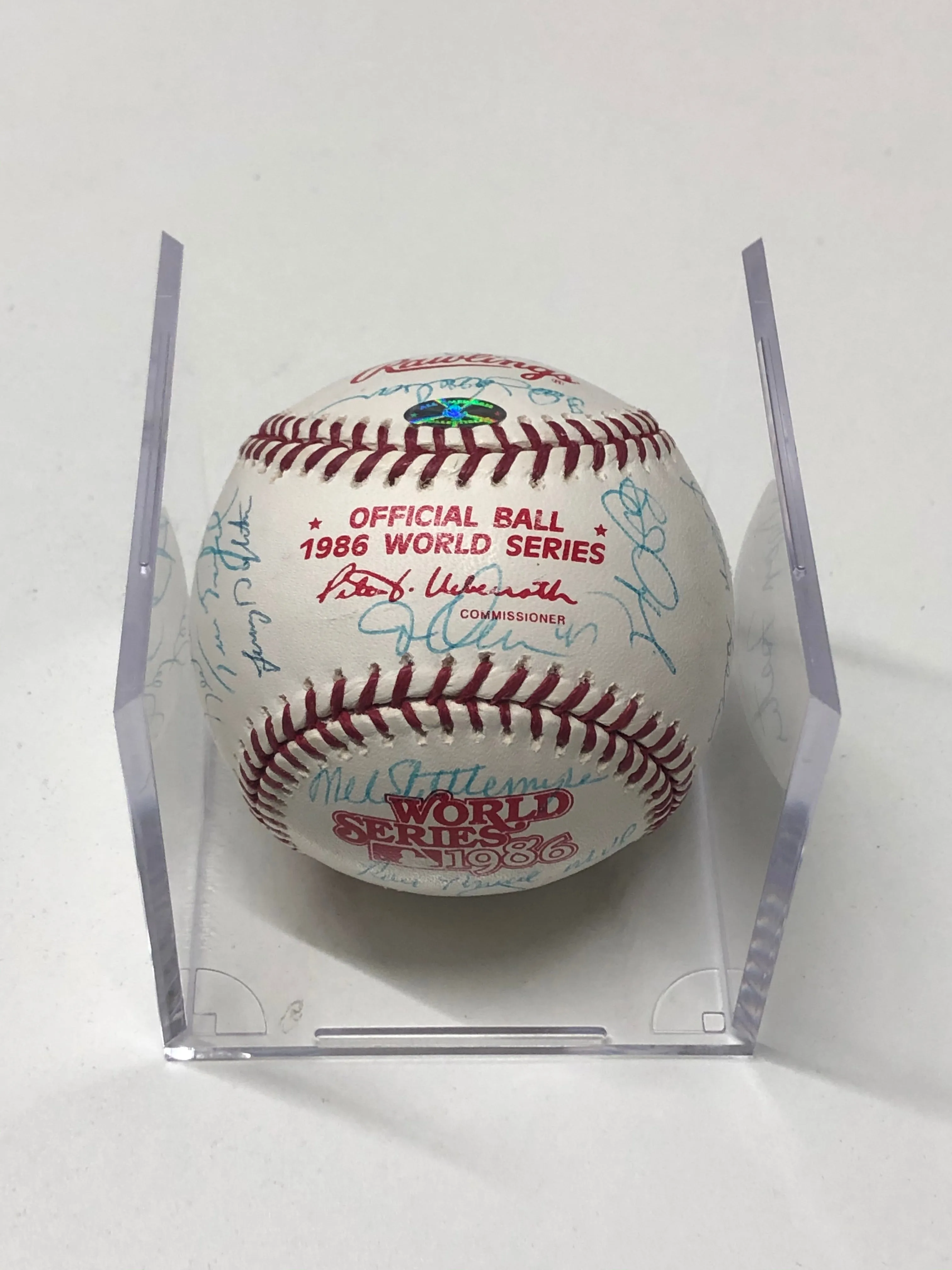 1986 World Series Baseball Signed by New York Mets Team - $5K APR Value w/ CoA!