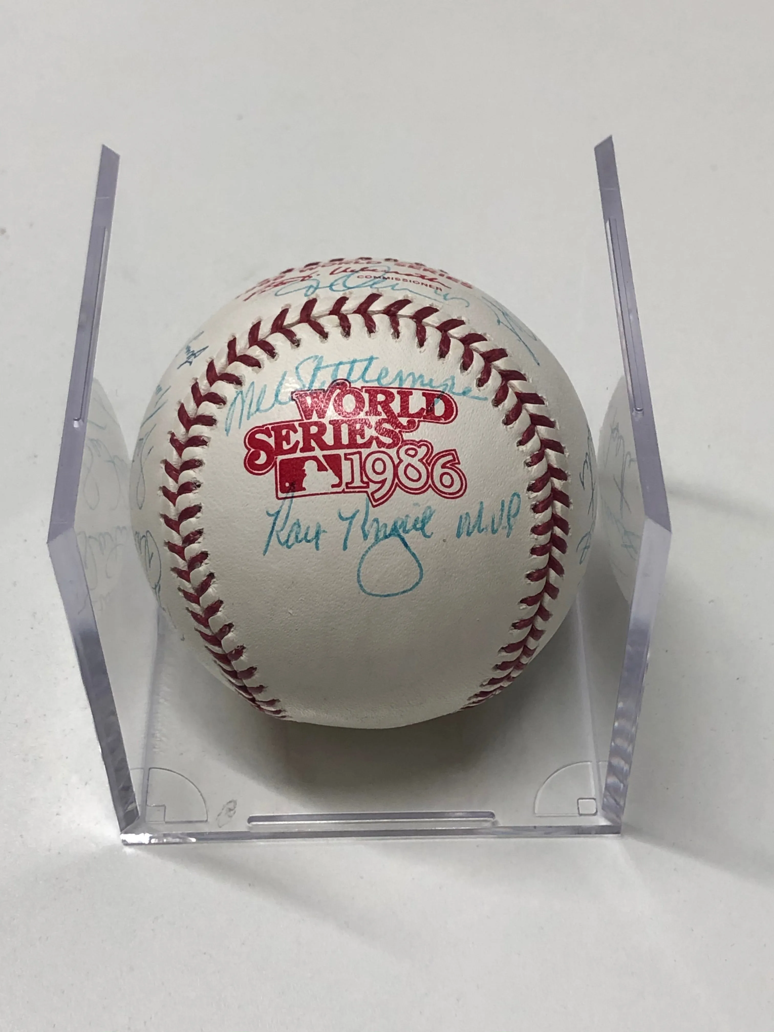 1986 World Series Baseball Signed by New York Mets Team - $5K APR Value w/ CoA!