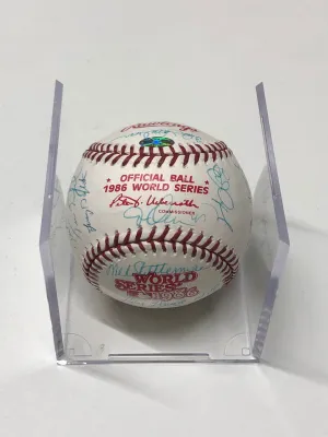 1986 World Series Baseball Signed by New York Mets Team - $5K APR Value w/ CoA!