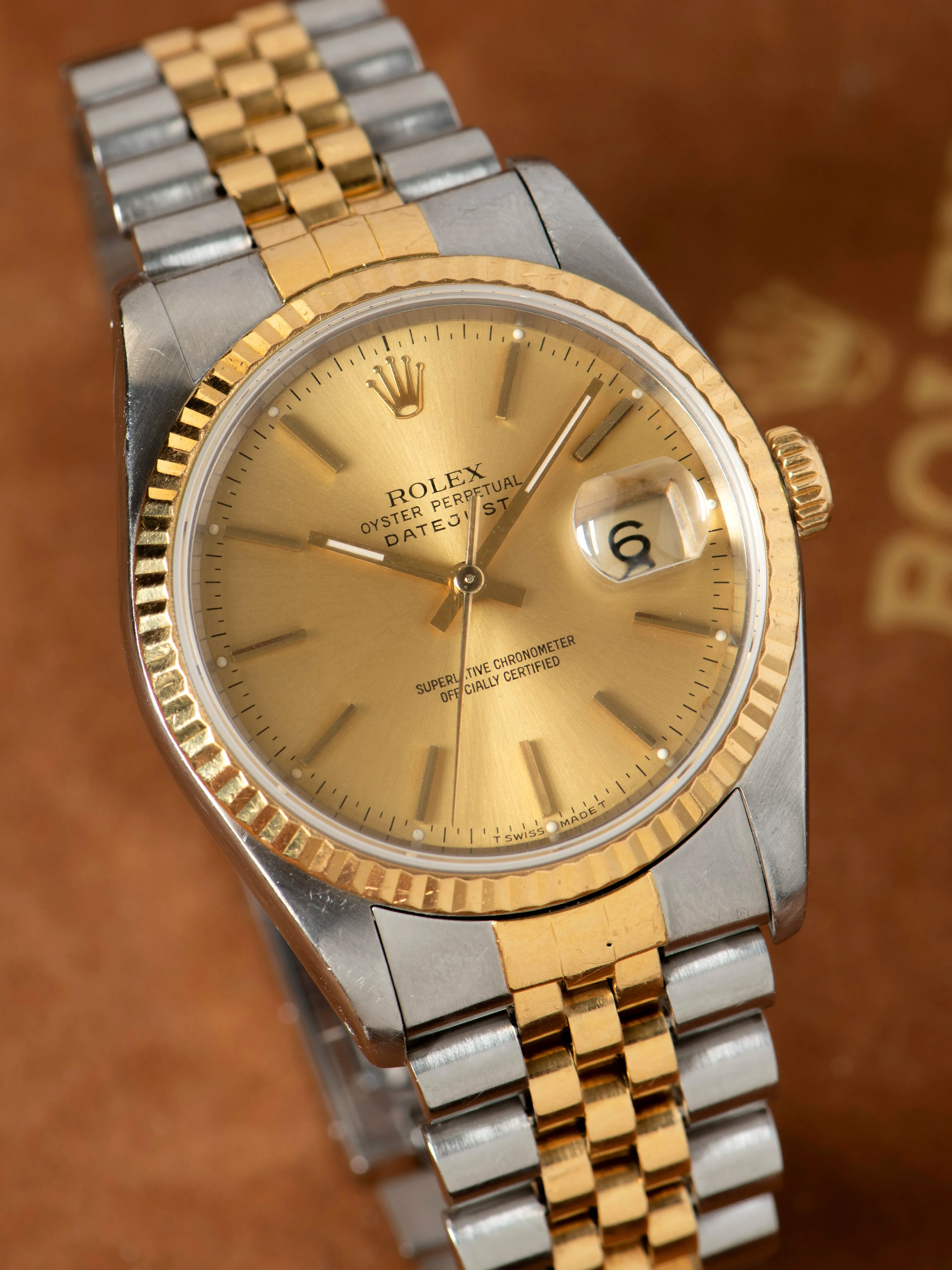 1990 Rolex Two-Tone Datejust (Ref. 16233) Champagne Dial