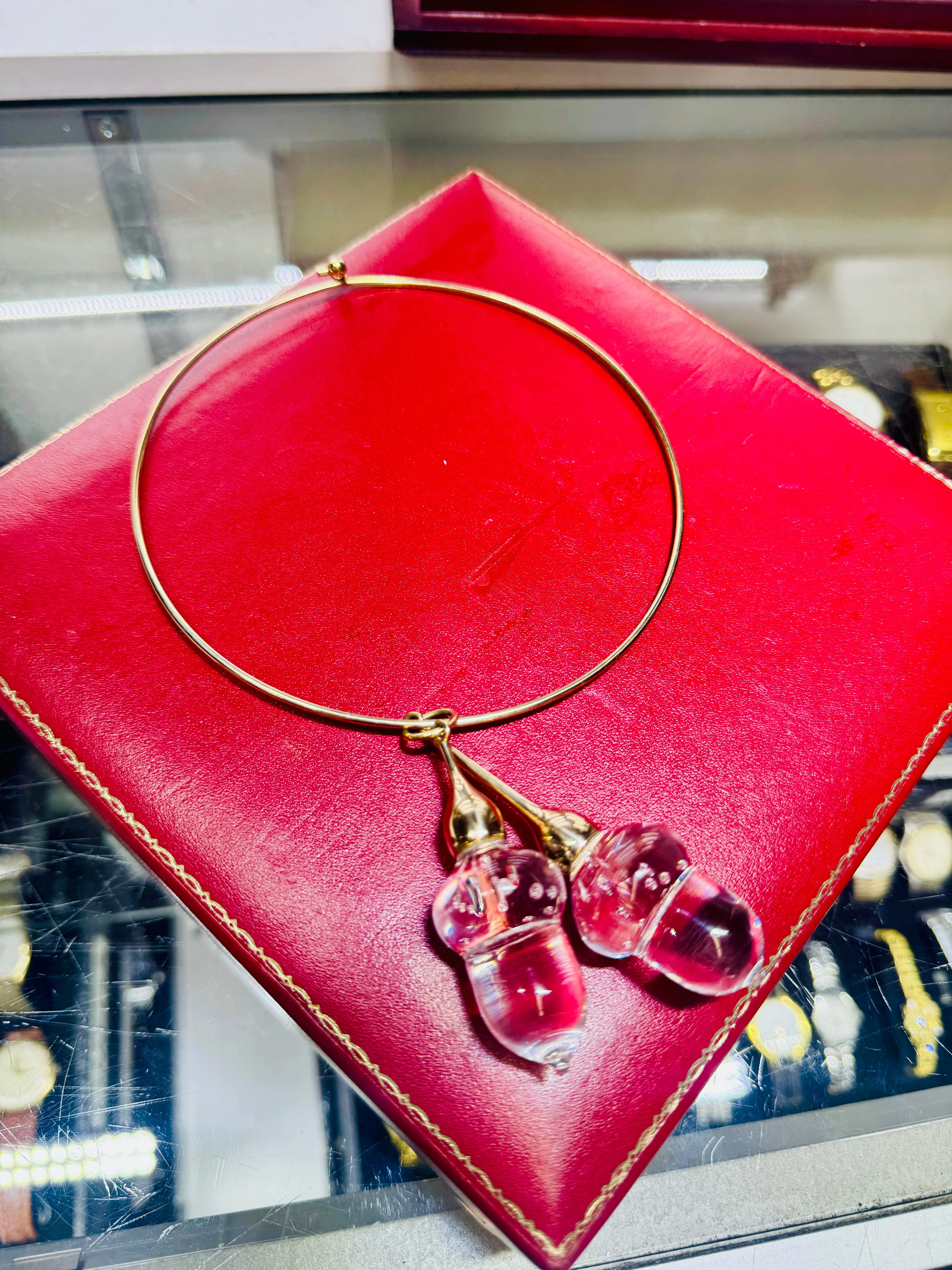 1990s Original Steuben Acorn Solid Gold Brand New Necklace -  $15K APR w/ CoA!!!