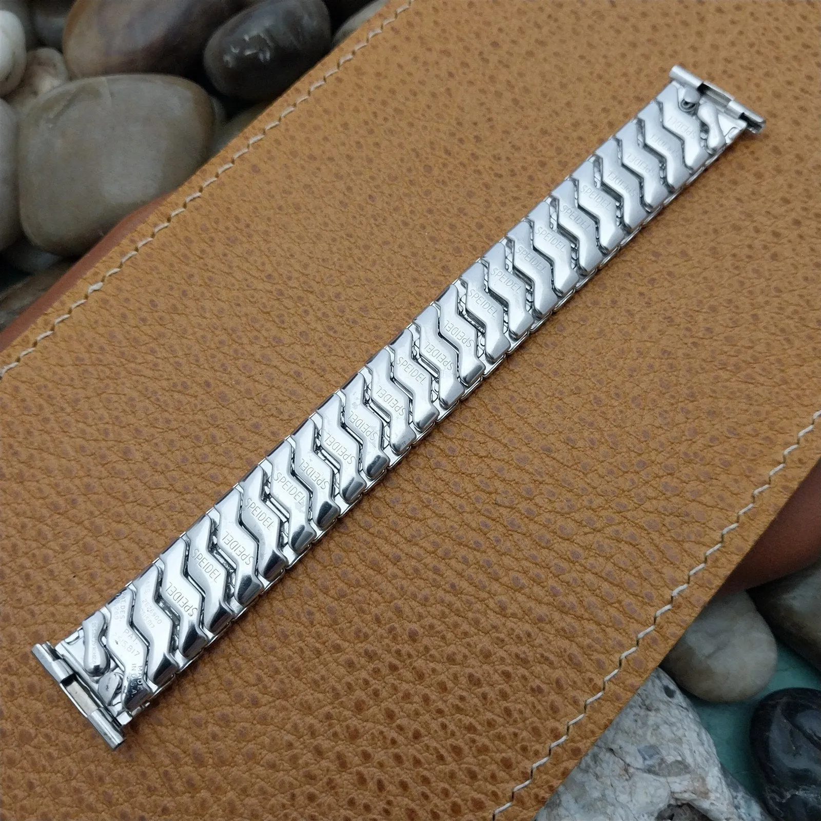 19mm 18mm 16mm White Gold-Fill 1958 Speidel Honeycomb Classic Vintage Watch Band