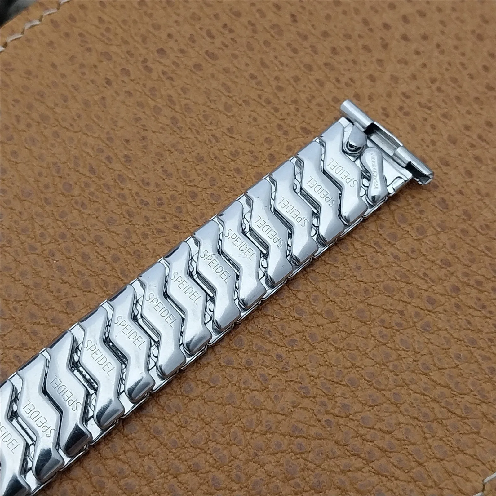 19mm 18mm 16mm White Gold-Fill 1958 Speidel Honeycomb Classic Vintage Watch Band