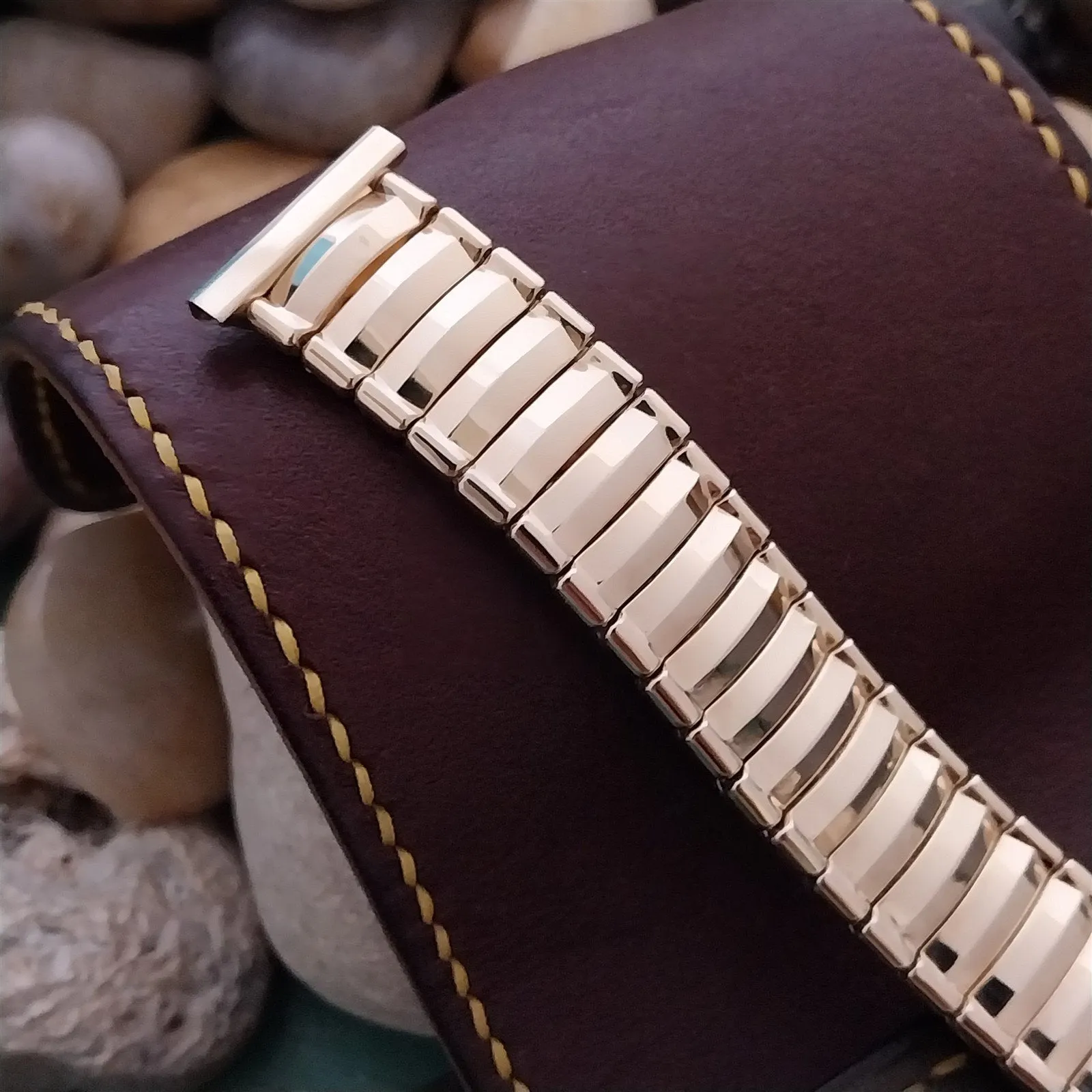 19mm 18mm 17.2mm Gold-Filled JB Champion Unused MCM 1950s Stretch Watch Band