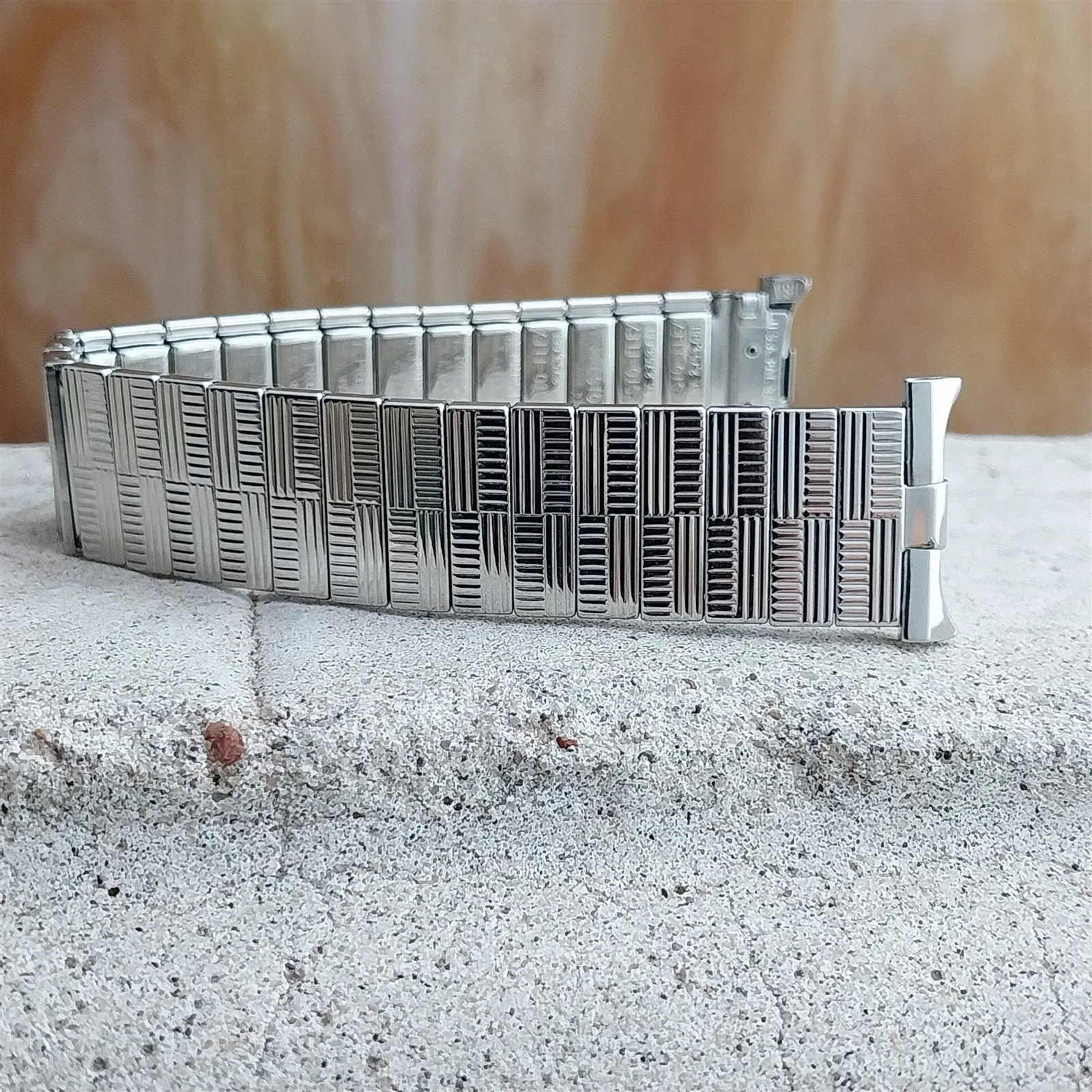 19mm 18mm JB Champion Stainless Steel PrestoFlex 1960s Unused Vintage Watch Band