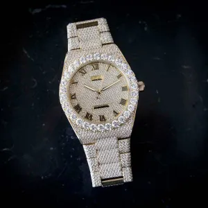 42MM Fully Iced Alpha Era in Gold