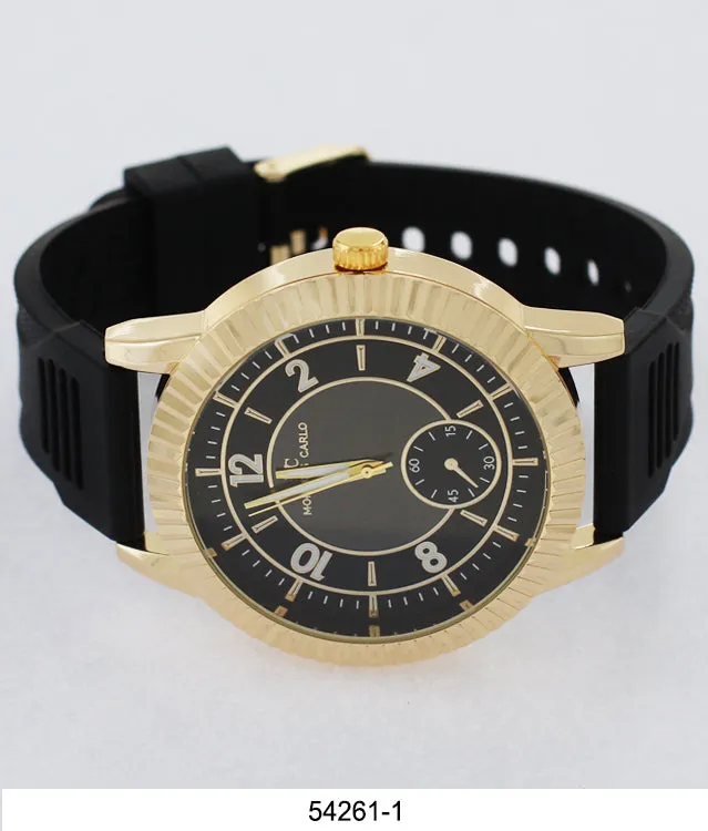 5426-Montres Carlo Silicone Band Watch