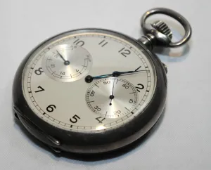 A. LANGE & SOHNE Antique 1920s Silver Pocket Watch - $40K VALUE w/ Cert.!