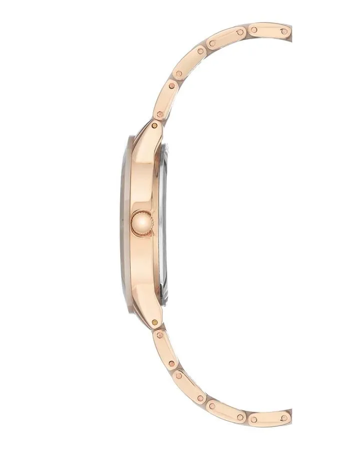 Anne Klein White Dial Ladies Watch AK/3160TNRG