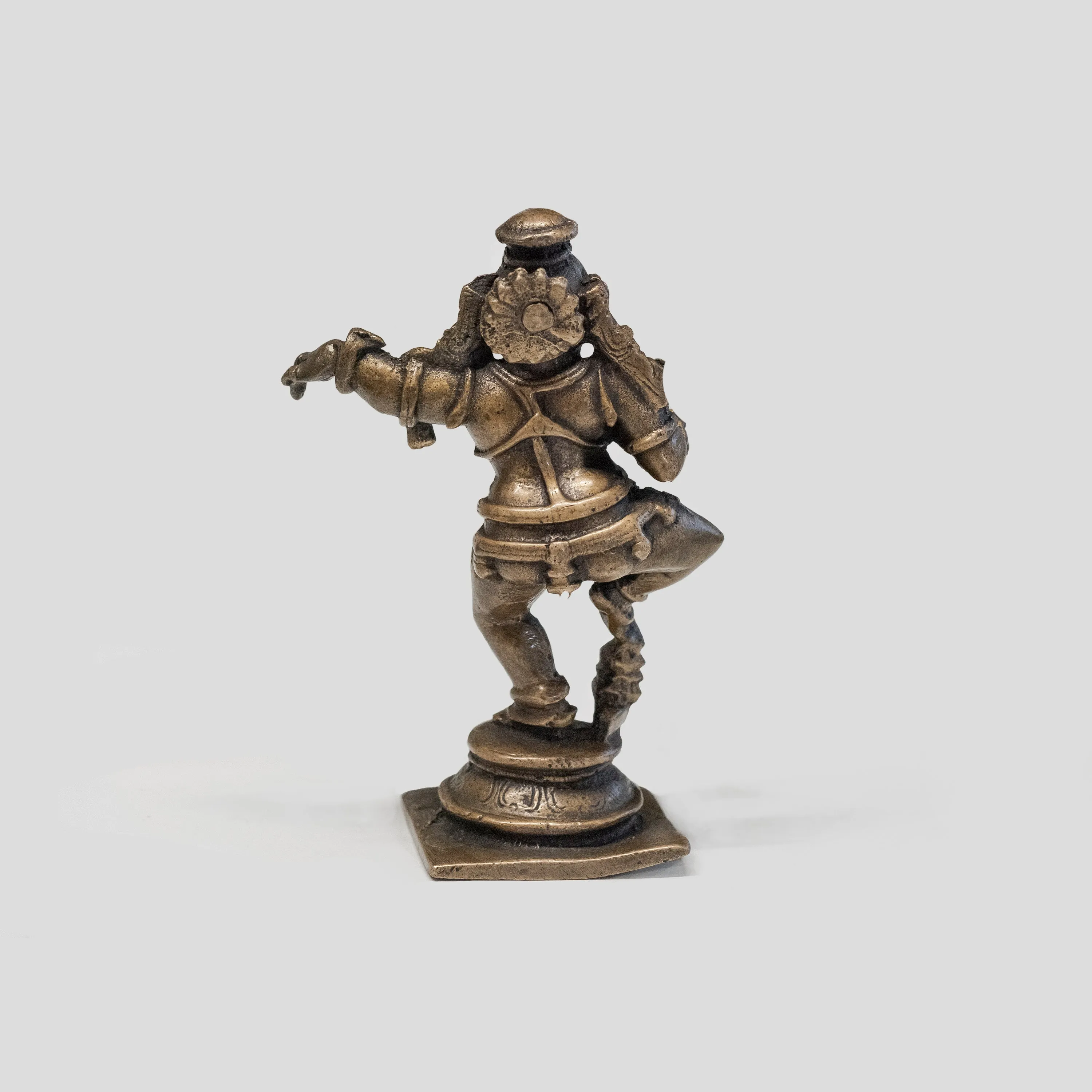 Antique Late 19th Century Bronze Figure of Krishna Dancing With a Butter Ball (1850 AD-1900 AD) - $10K APR Value w/ CoA!