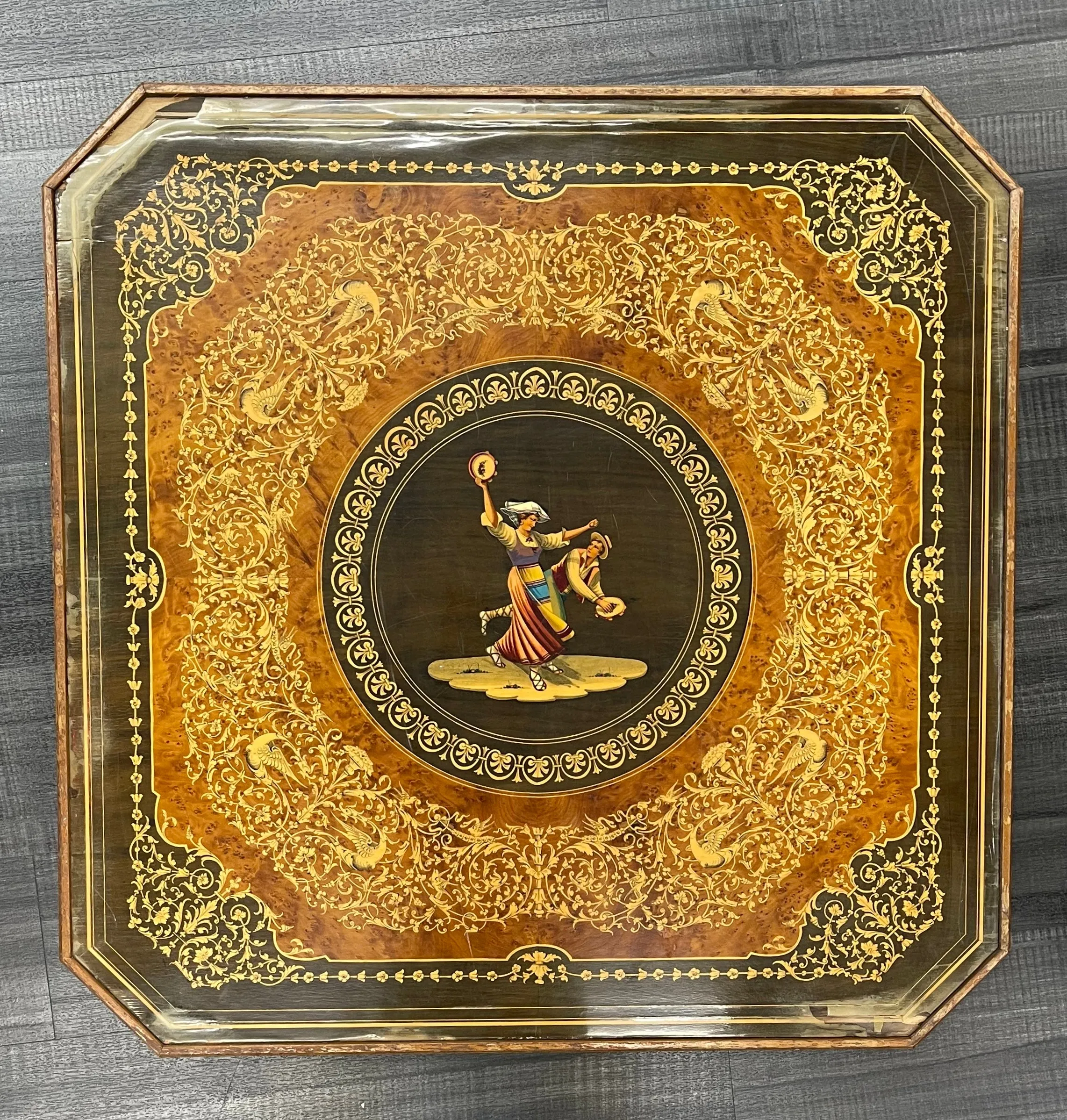Antique Wooden Engraved Italian Rococo-Style Circa 1890s  Unique- $20K APR w/CoA