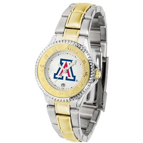 Arizona Wildcats Ladies Competitor Two-Tone Band Watch
