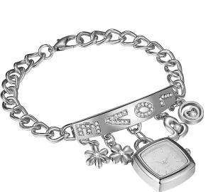 Avaner Women's Charm Bracelet Watches: Small Face Quartz Square Watches Link Bracklet Ladies Elegant Dress Wristwatch