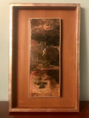 AVIGDOR ARIKHA 'Composition' 1960 Original Oil on Panel - $15K APR w/ CoA!