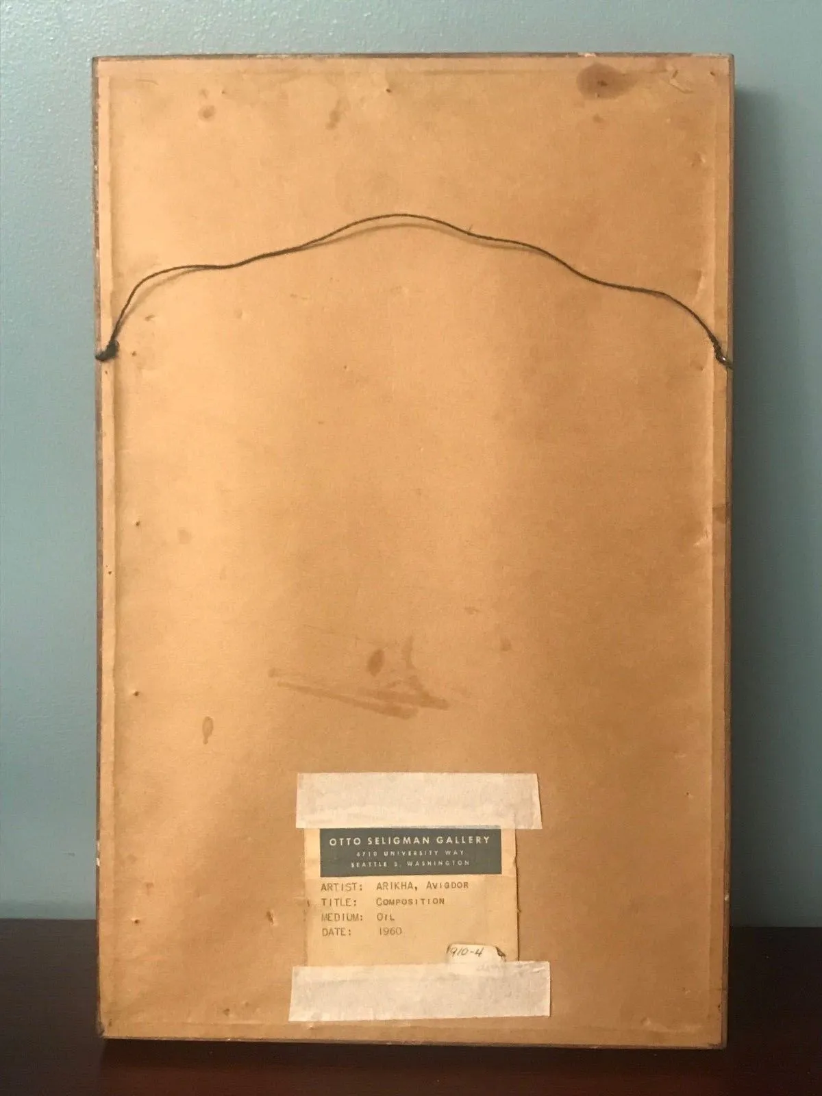AVIGDOR ARIKHA 'Composition' 1960 Original Oil on Panel - $15K APR w/ CoA!