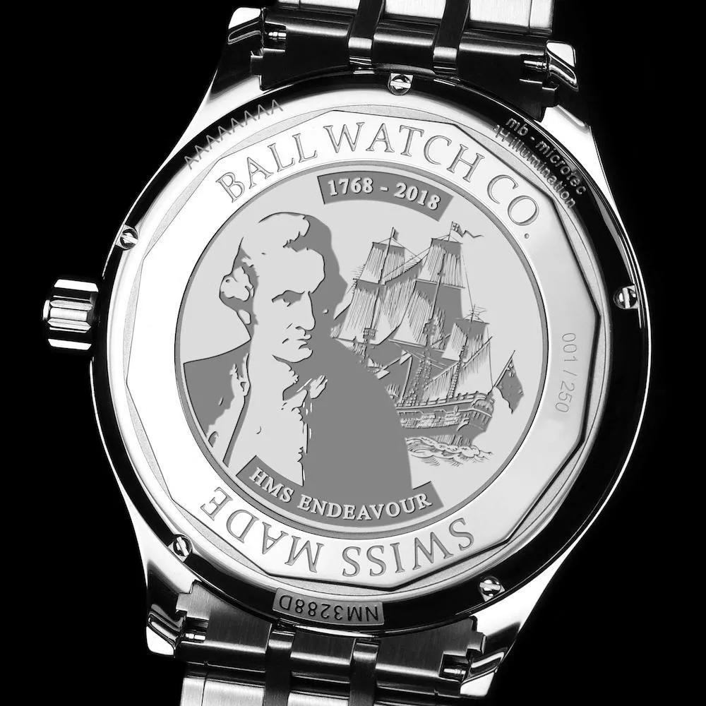 Ball Watch Company Trainmaster Endeavour Chronometer Alligator Limited Edition D