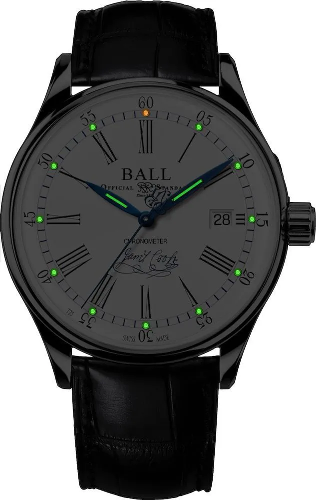 Ball Watch Company Trainmaster Endeavour Chronometer Alligator Limited Edition D