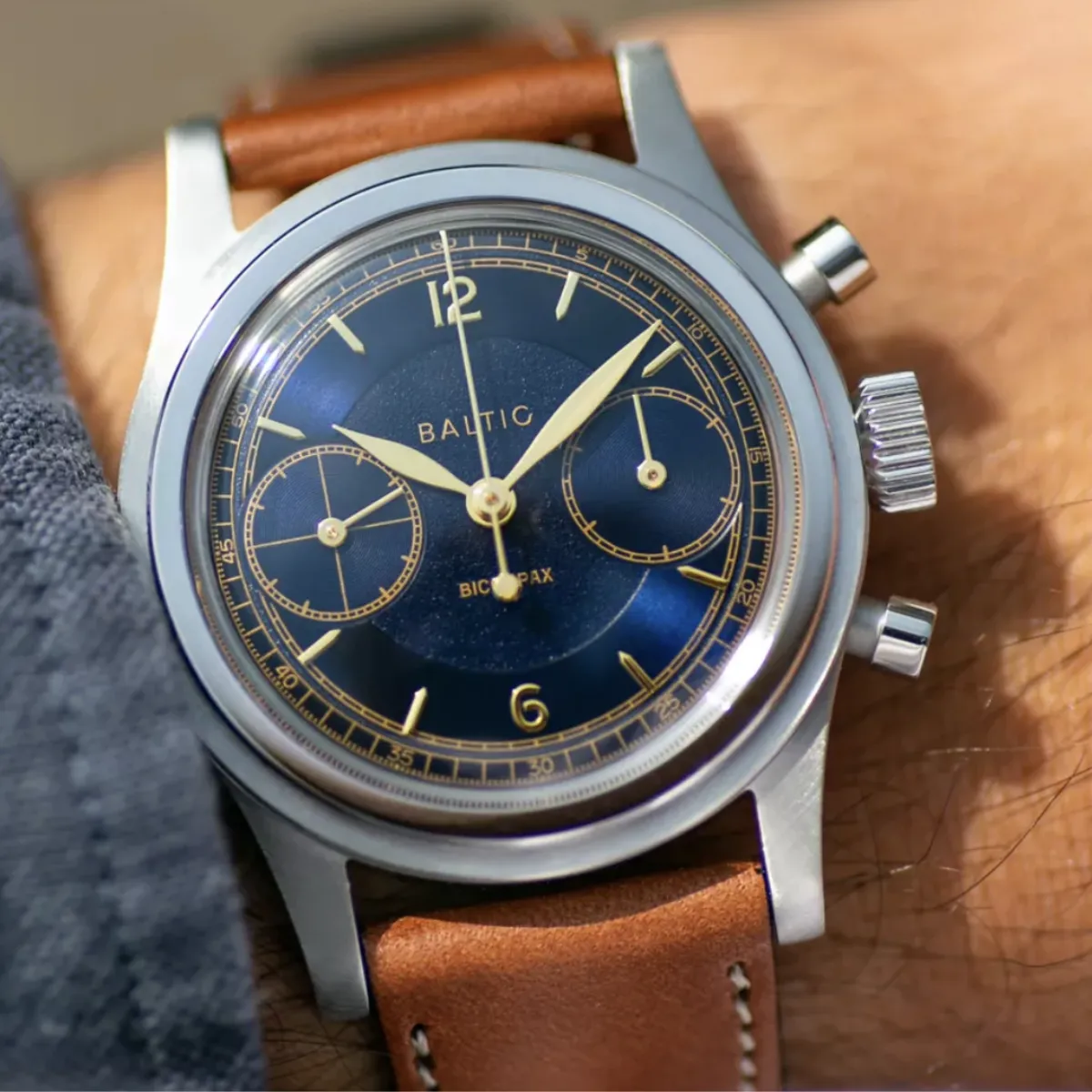 BALTIC BICOMPAX 003 BLUE GILT (STITCHED NAVY)