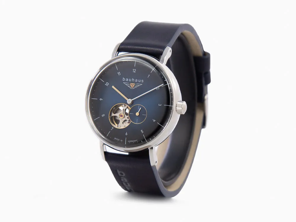 Bauhaus Automatic Watch, Blue, 41 mm, 2166-3