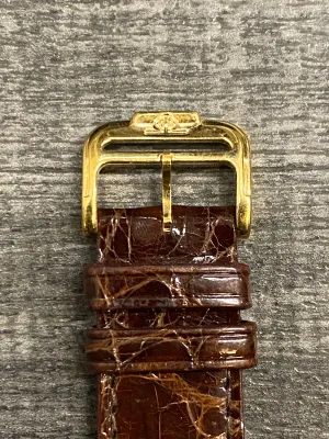 BAUME & MERCIER Original Signed Gold-Tone Tang Buckle - $250 APR VALUE w/ CoA! ✓
