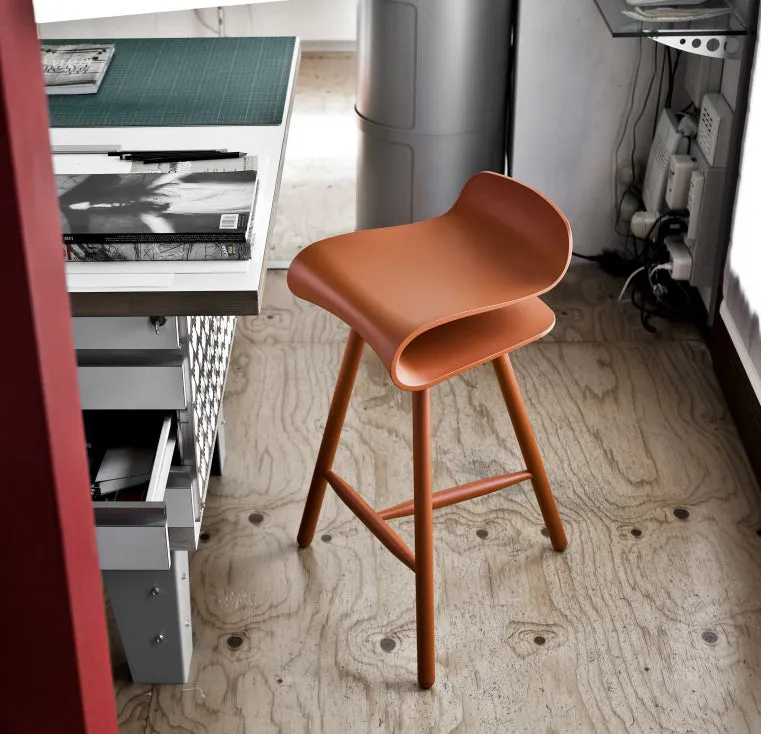 BCN Wood Base Counter Stool - Pack of 4