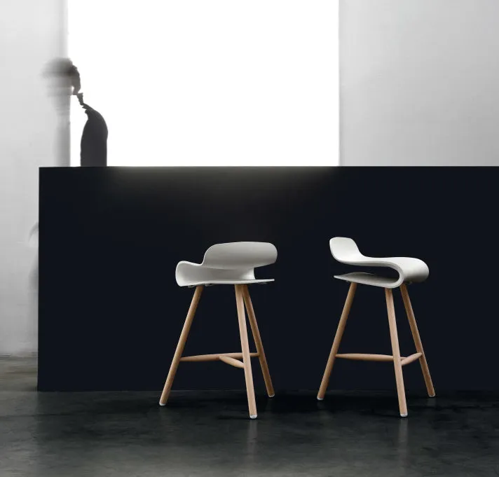 BCN Wood Base Counter Stool - Pack of 4