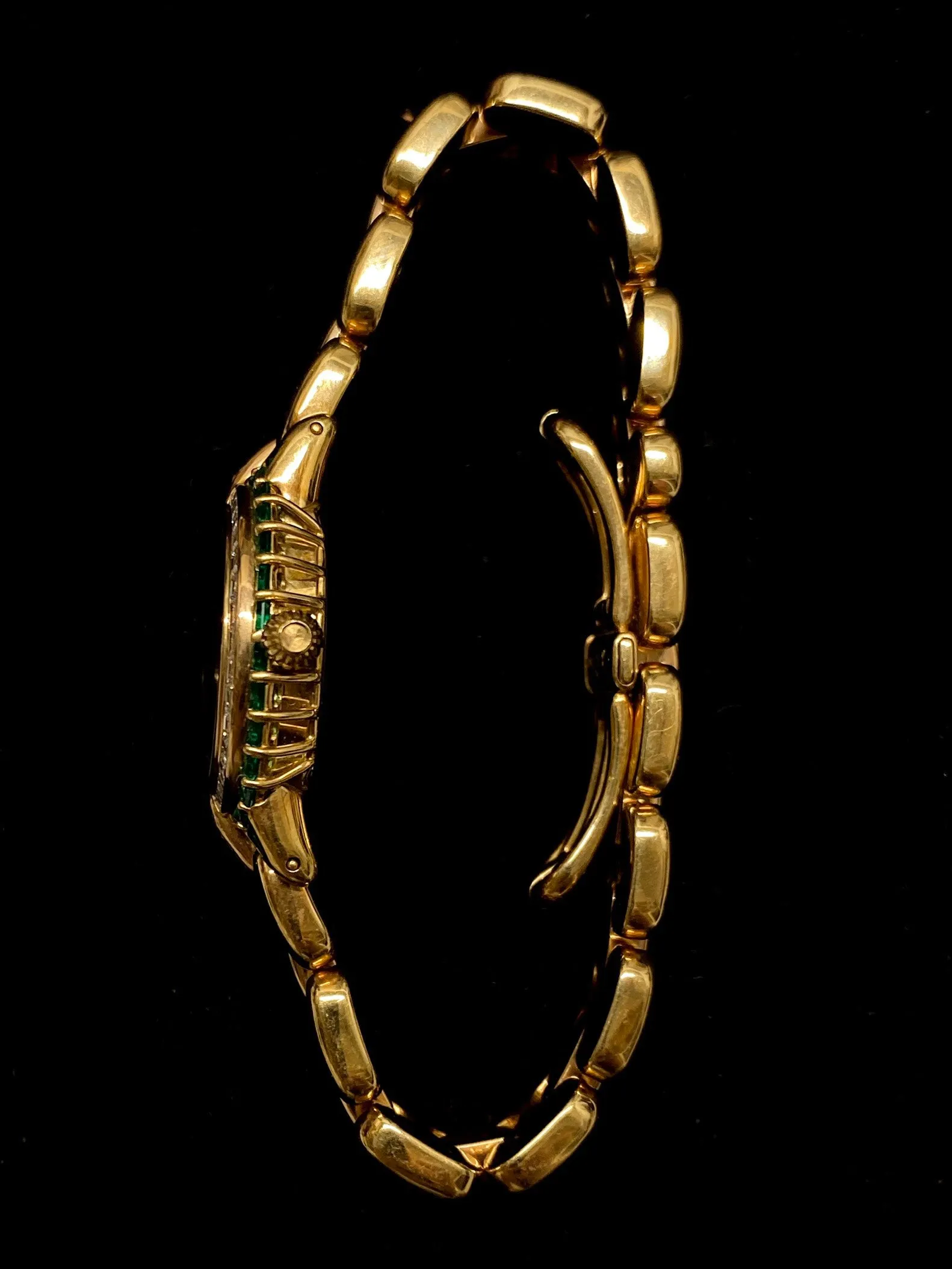 BERTOLUCCI Brand New Ladies 18K YG, Diamond, & Emerald Watch - $200K APR w/ COA!
