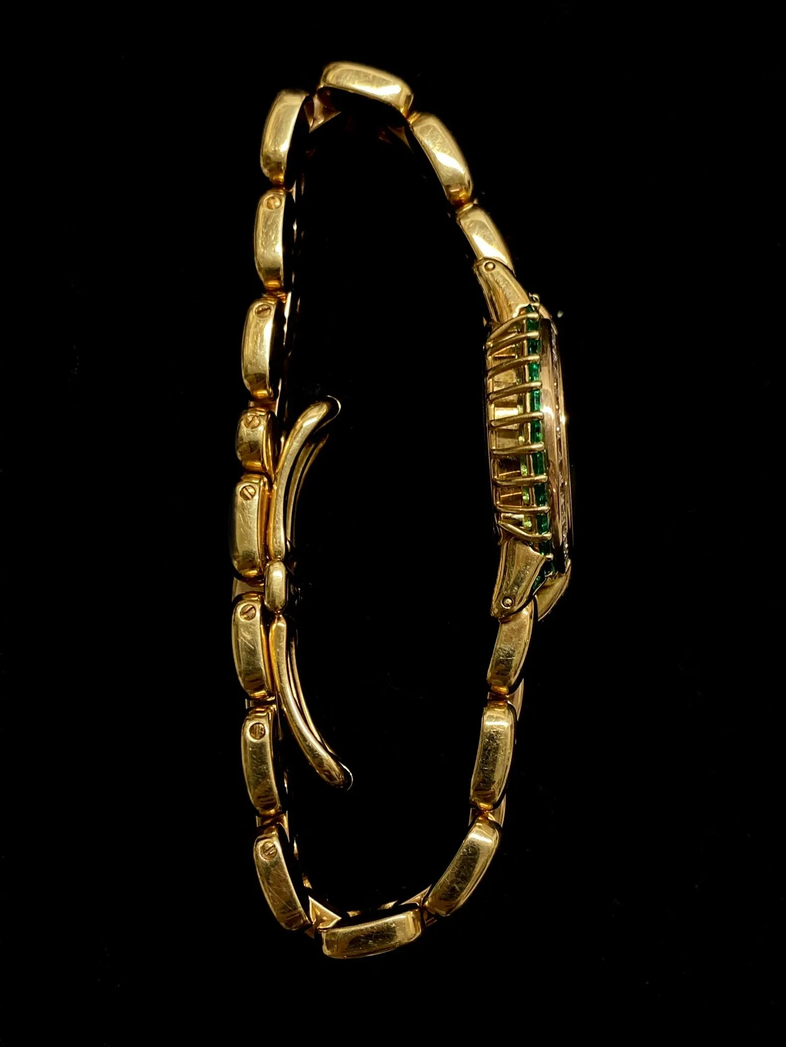 BERTOLUCCI Brand New Ladies 18K YG, Diamond, & Emerald Watch - $200K APR w/ COA!