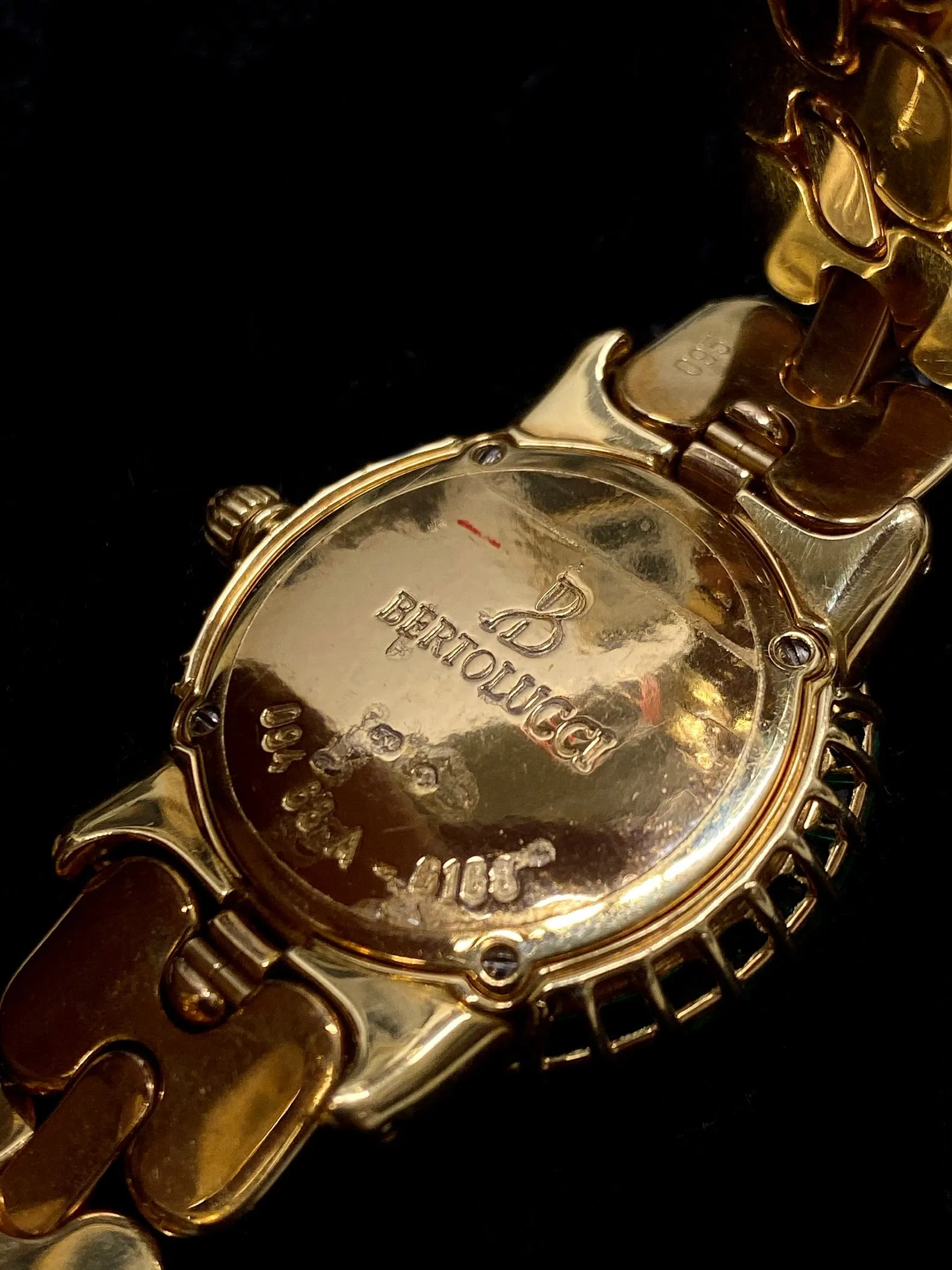 BERTOLUCCI Brand New Ladies 18K YG, Diamond, & Emerald Watch - $200K APR w/ COA!