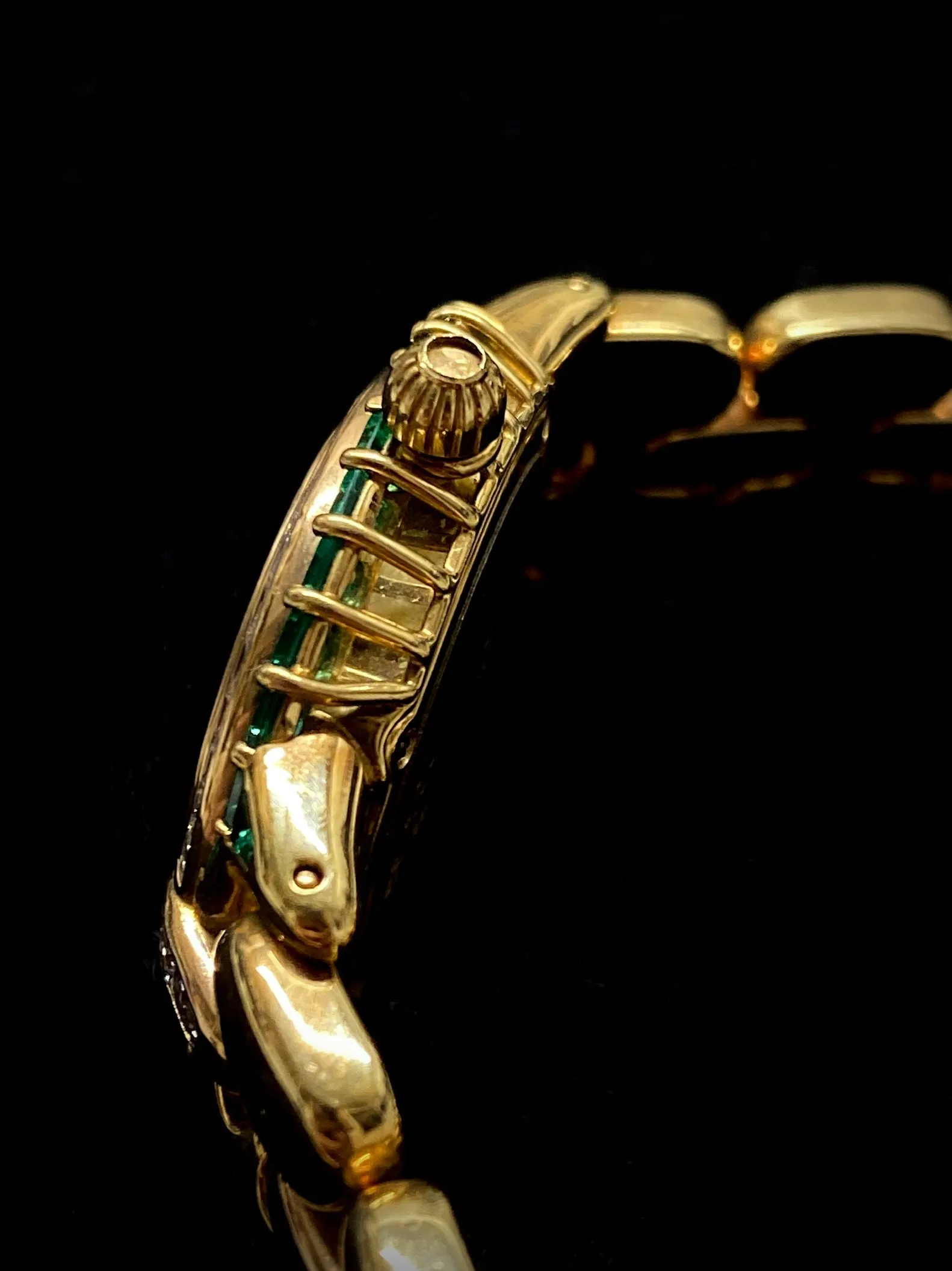BERTOLUCCI Brand New Ladies 18K YG, Diamond, & Emerald Watch - $200K APR w/ COA!