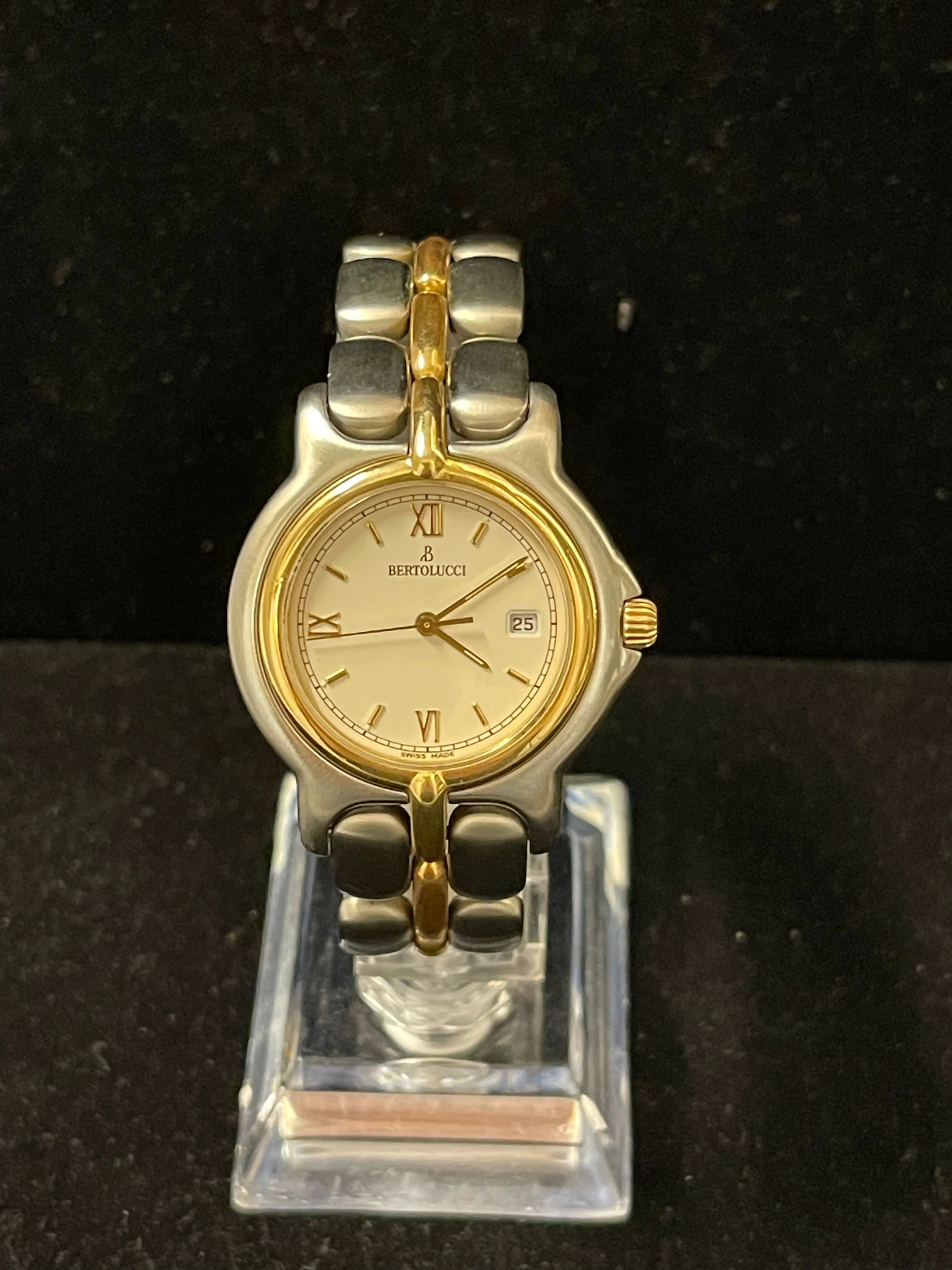 Bertolucci Pulchra Mid Size Date Feature SS & YG Men's Watch - $10K APR w/ COA!!