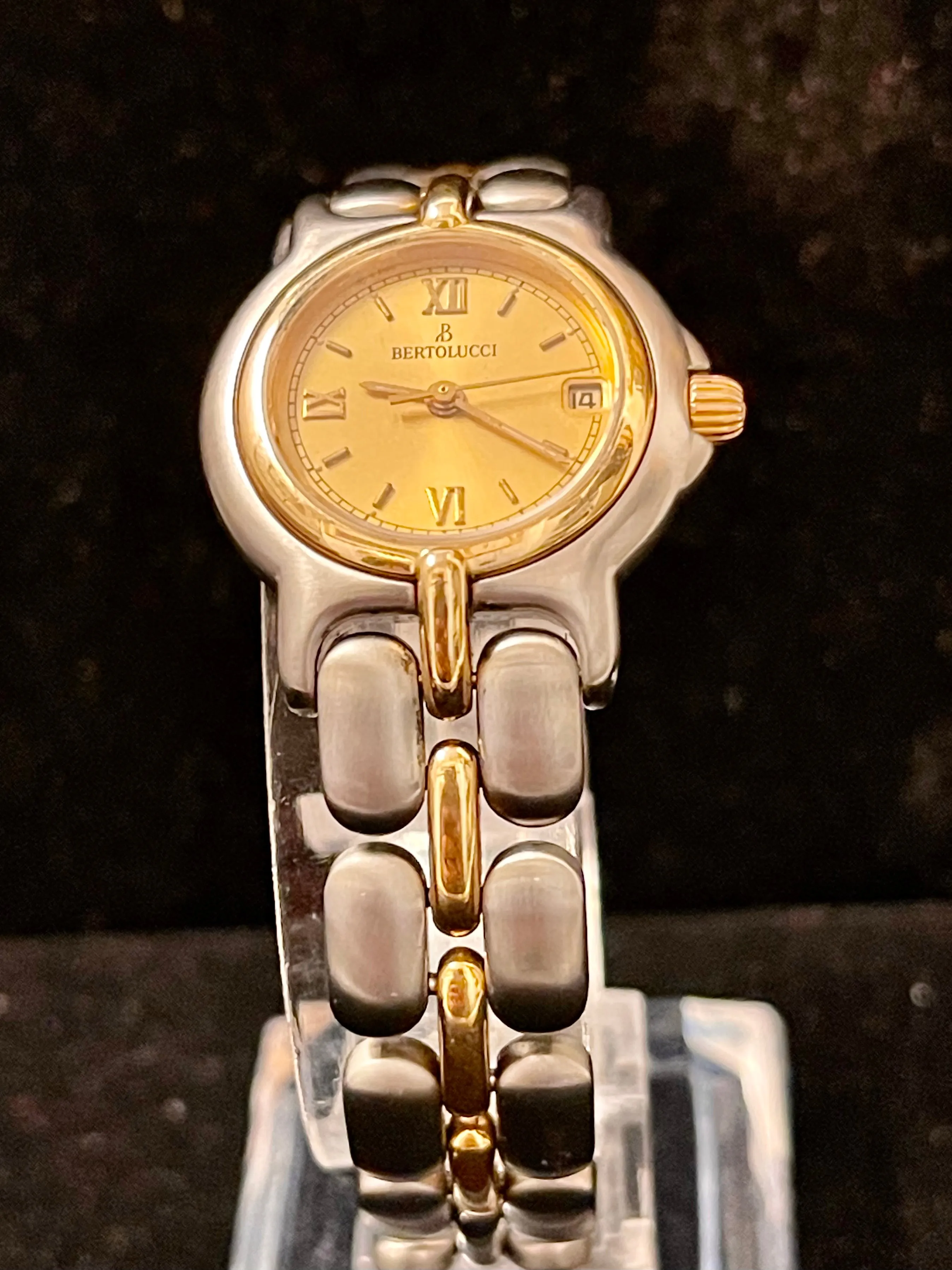 Bertolucci Pulchra Unique 18K YG & SS Quartz Ladies Wrist Watch - $10K APR w/COA