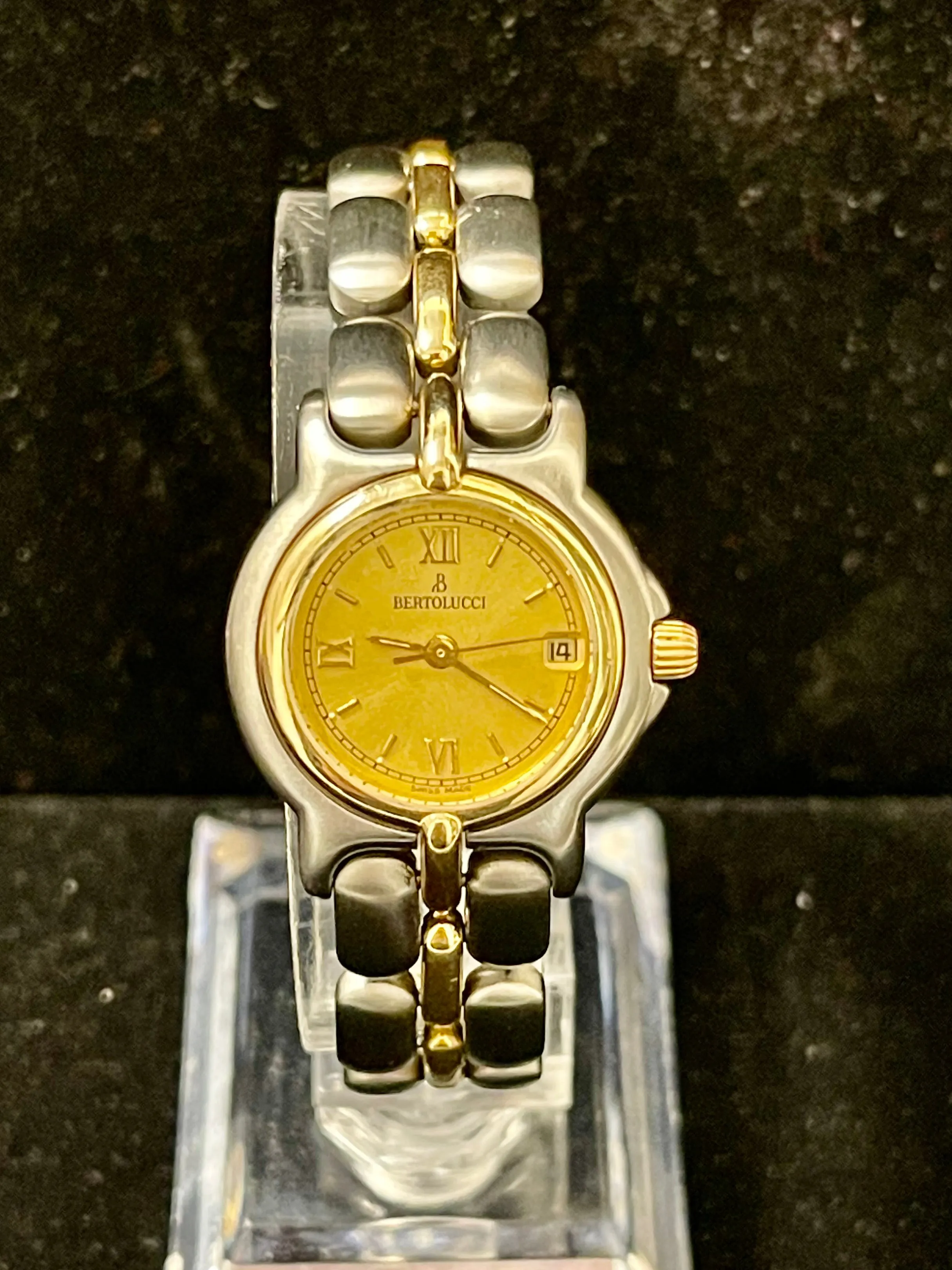 Bertolucci Pulchra Unique 18K YG & SS Quartz Ladies Wrist Watch - $10K APR w/COA