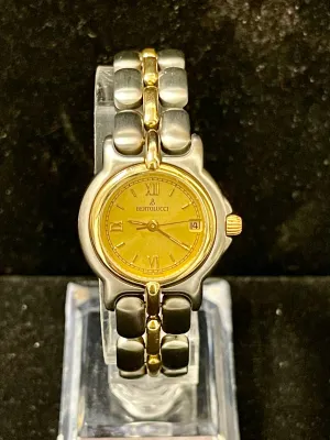 Bertolucci Pulchra Unique 18K YG & SS Quartz Ladies Wrist Watch - $10K APR w/COA